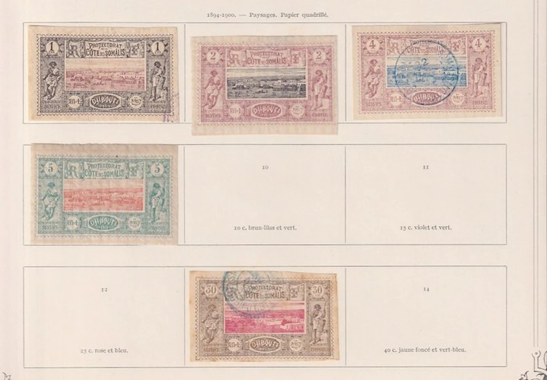 Coast of the Somalis - French Protectorate - Collection de timbres