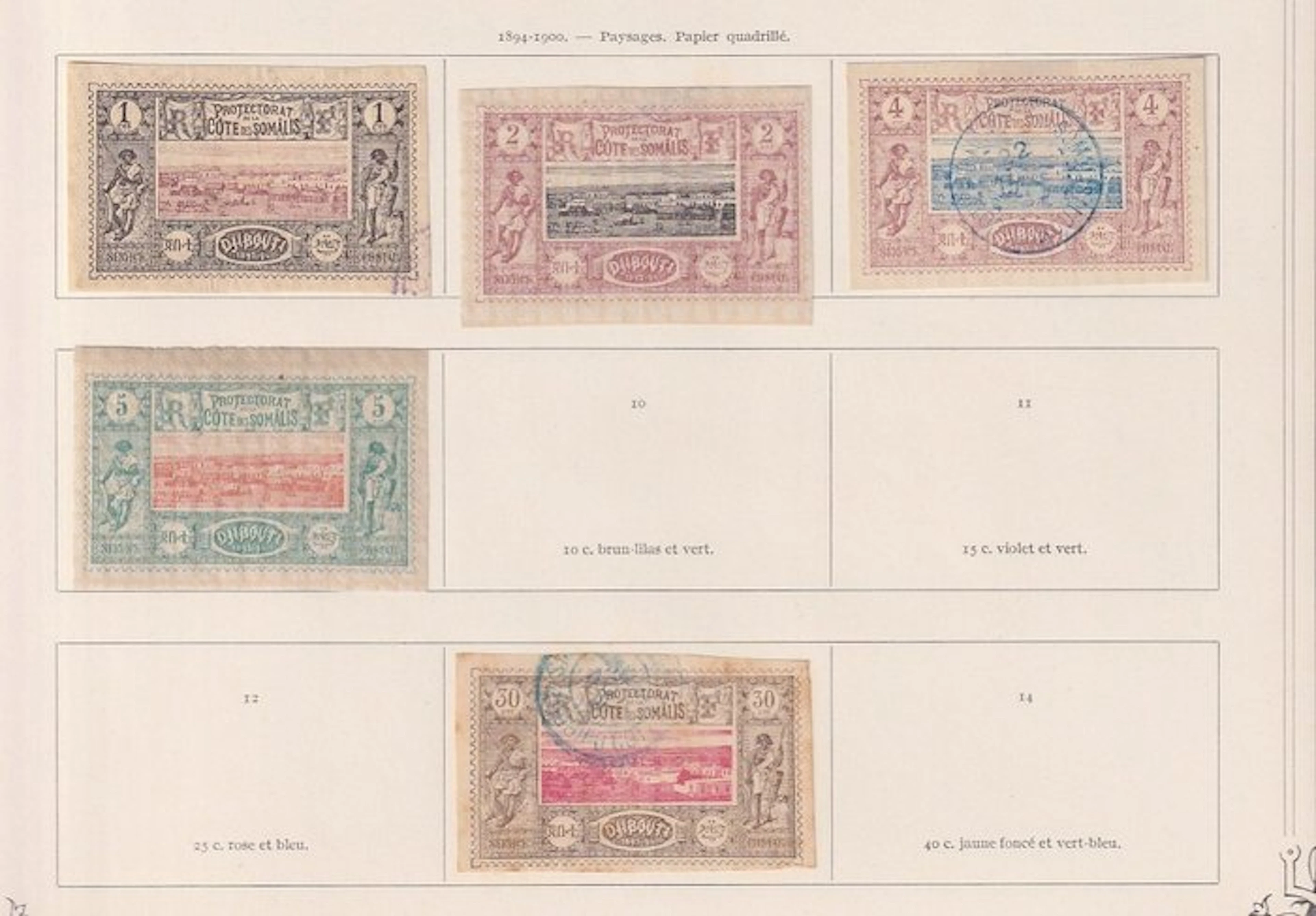 Coast of the Somalis - French Protectorate - Collection de timbres