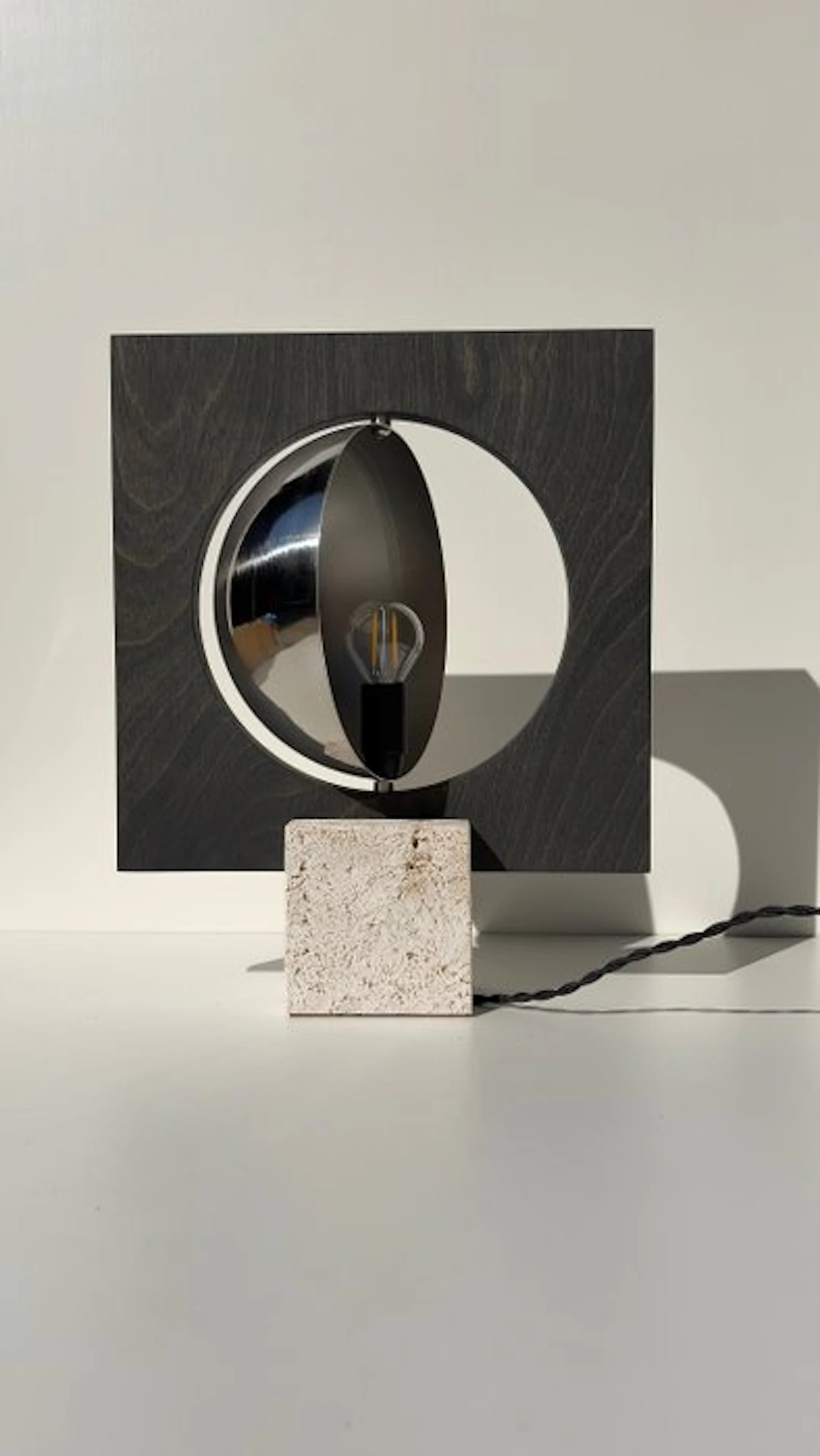 Edoardo Lietti Studio - Table lamp - Galileo 2.0 - Wood, Metal, Stone