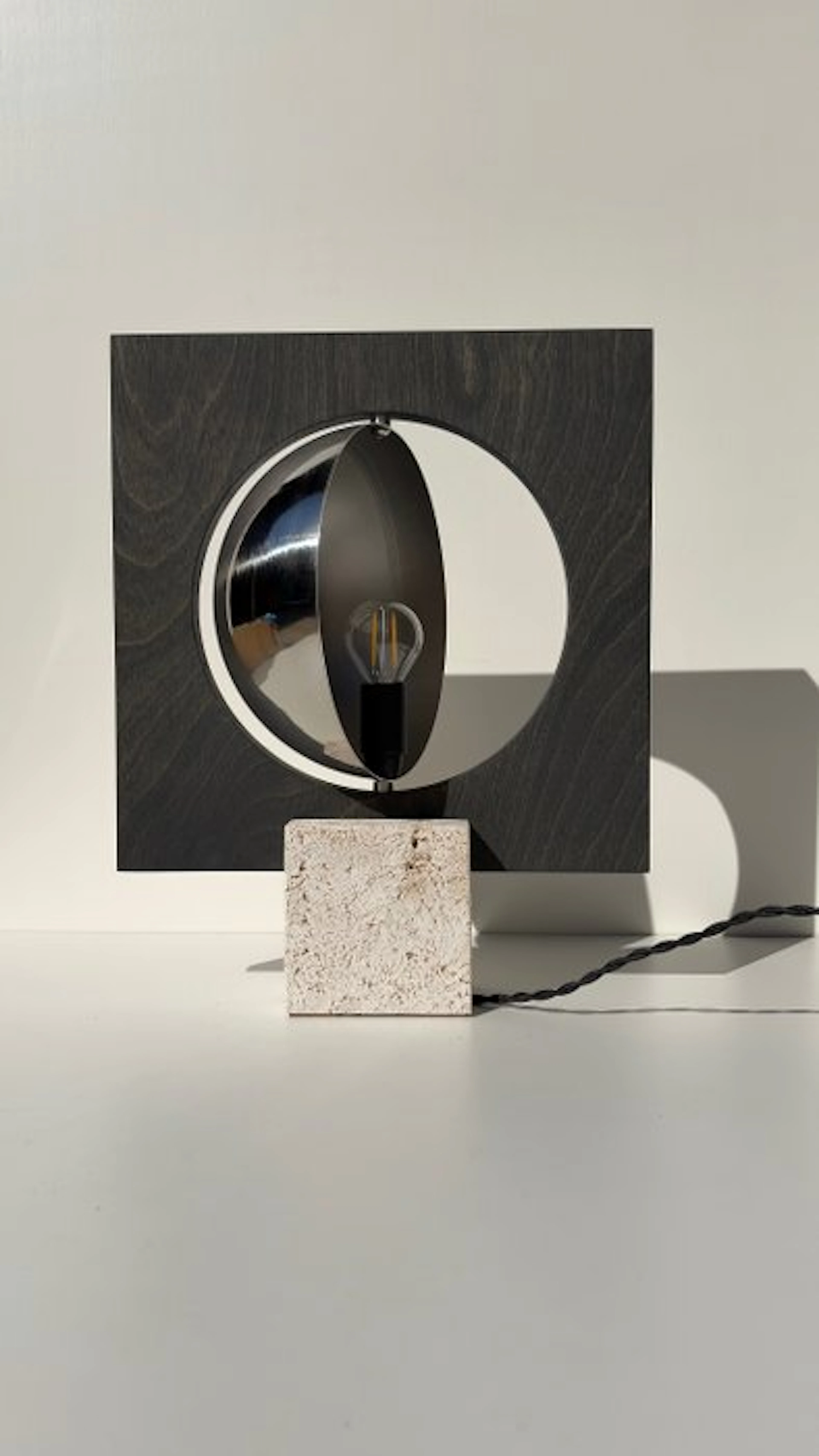 Edoardo Lietti Studio - Table lamp - Galileo 2.0 - Wood, Metal, Stone