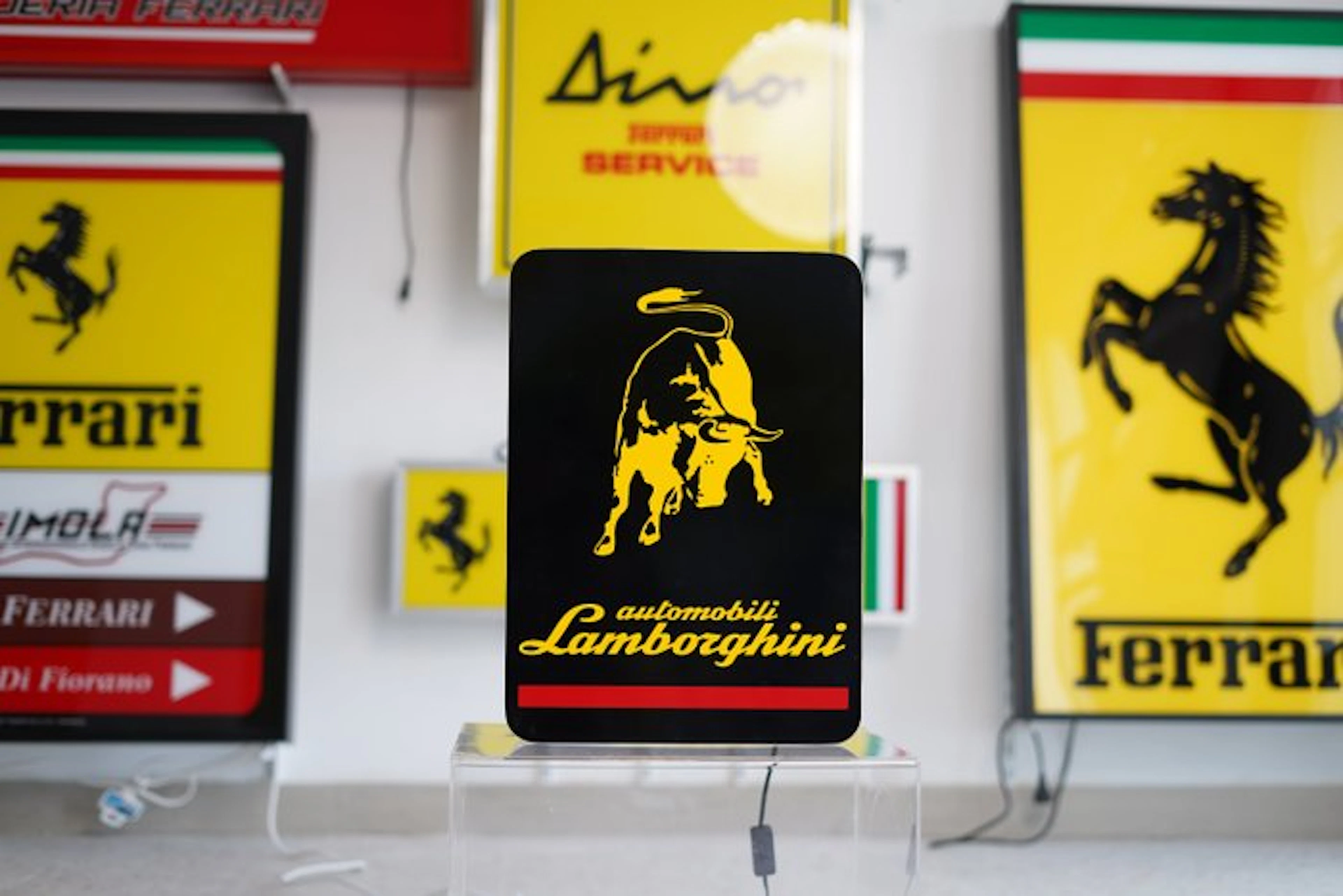 Sign - Lamborghini - Automobili Lamborghini illuminated sign