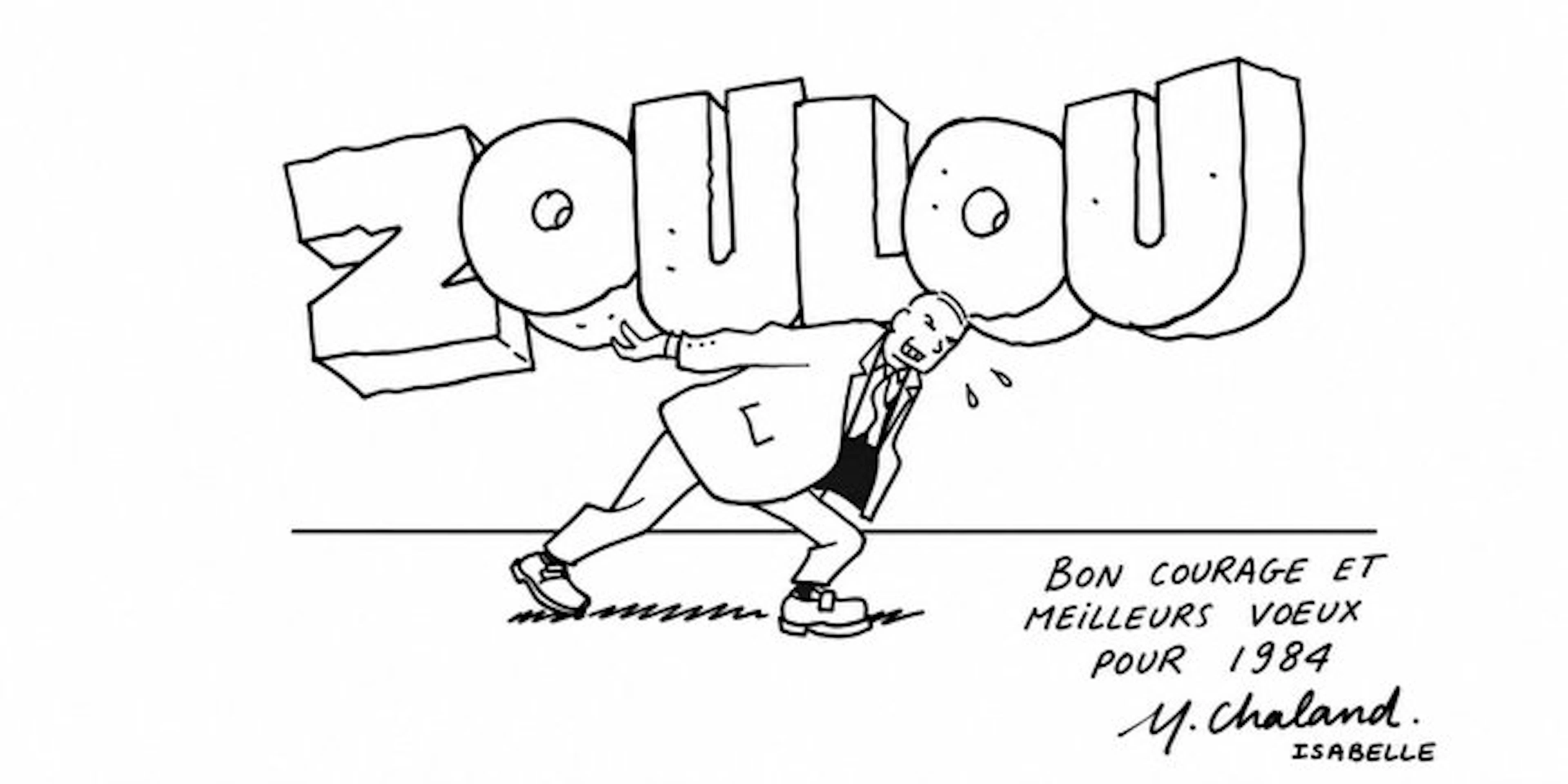Chaland, Yves - 1 Original drawing - Zoulou (1984)