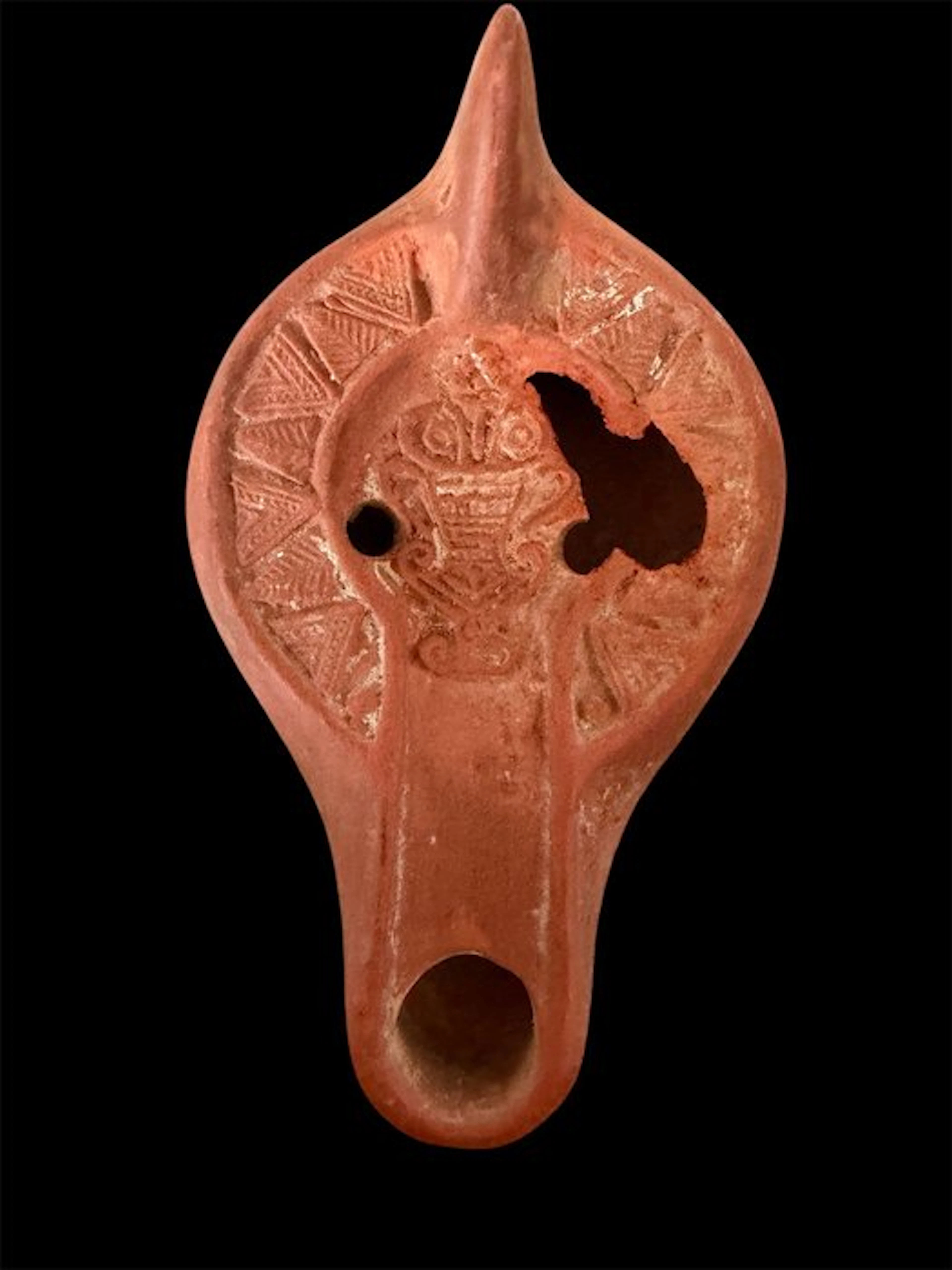 Ancient Roman, Empire Pottery Lantern - 12 cm