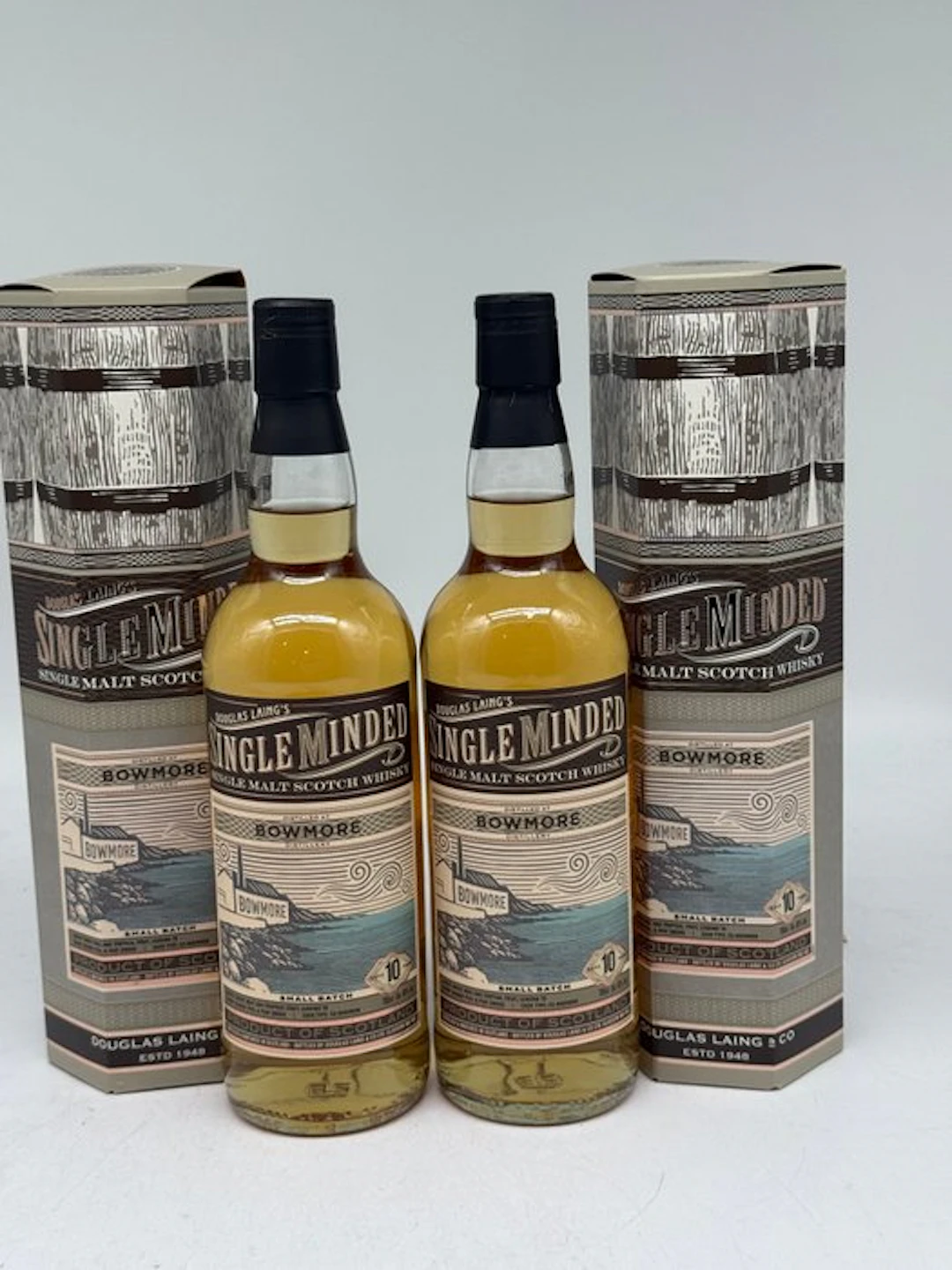 Bowmore 10 years old Small Batch - Douglas Laing - 700ml - 2 bottles