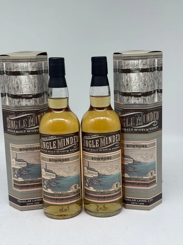 Bowmore 10 years old Small Batch - Douglas Laing - 700ml - 2 bottles