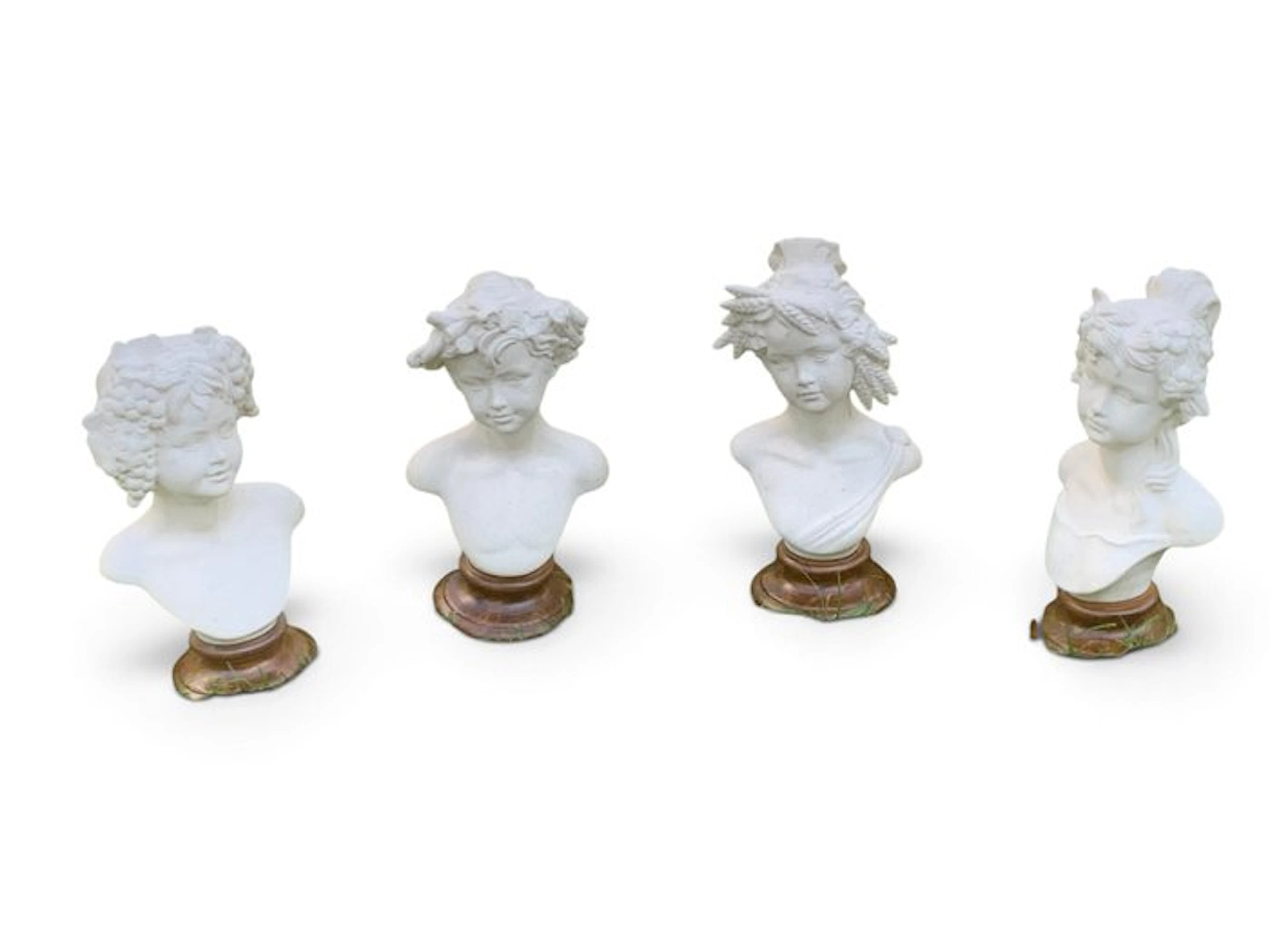 Sculpture, 4 stagioni - 38 cm - Ceramic