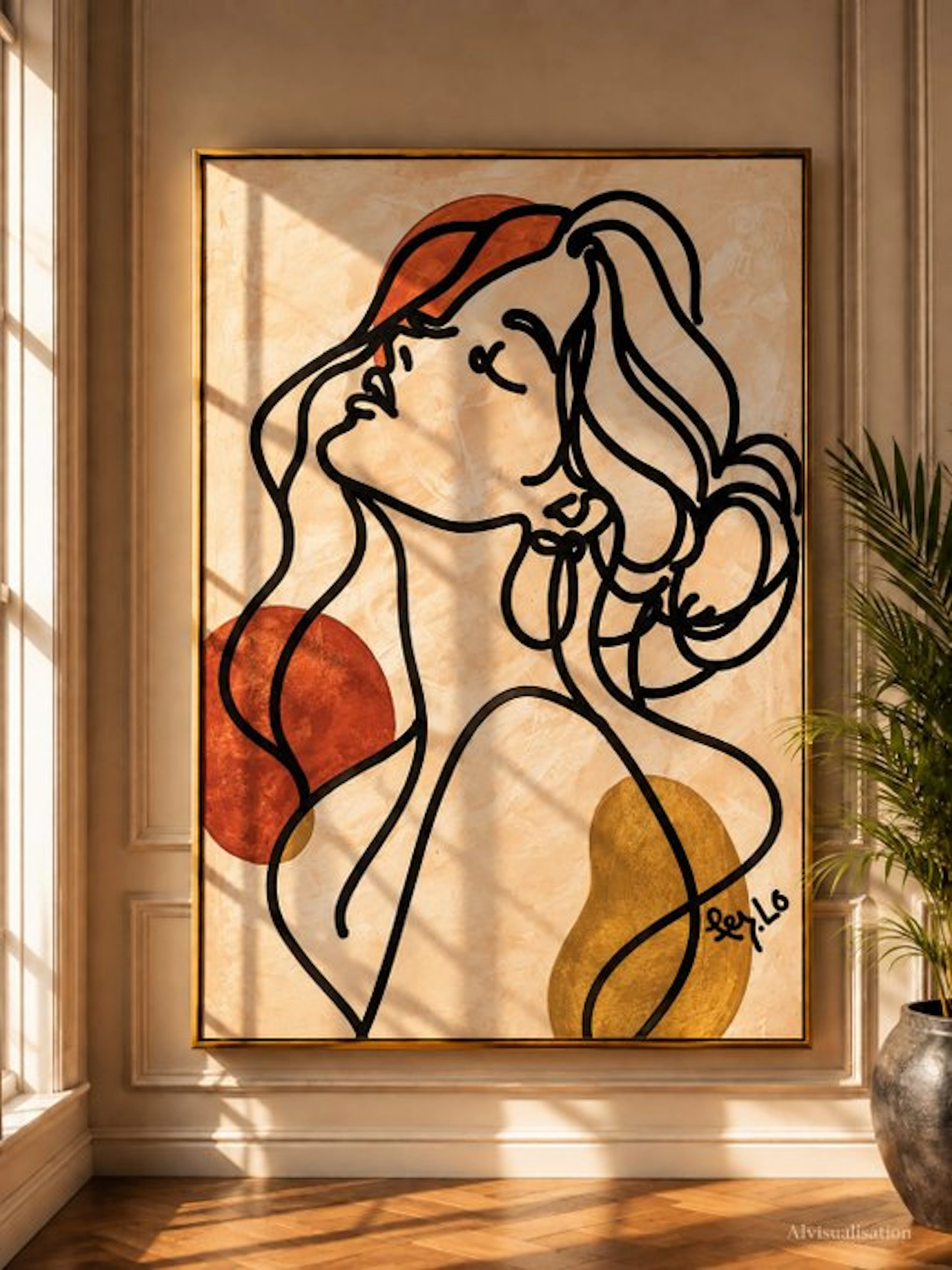 Claudia Fer.Lo - Allure - Acrylic on canvas 100 x 80 cm "XL"