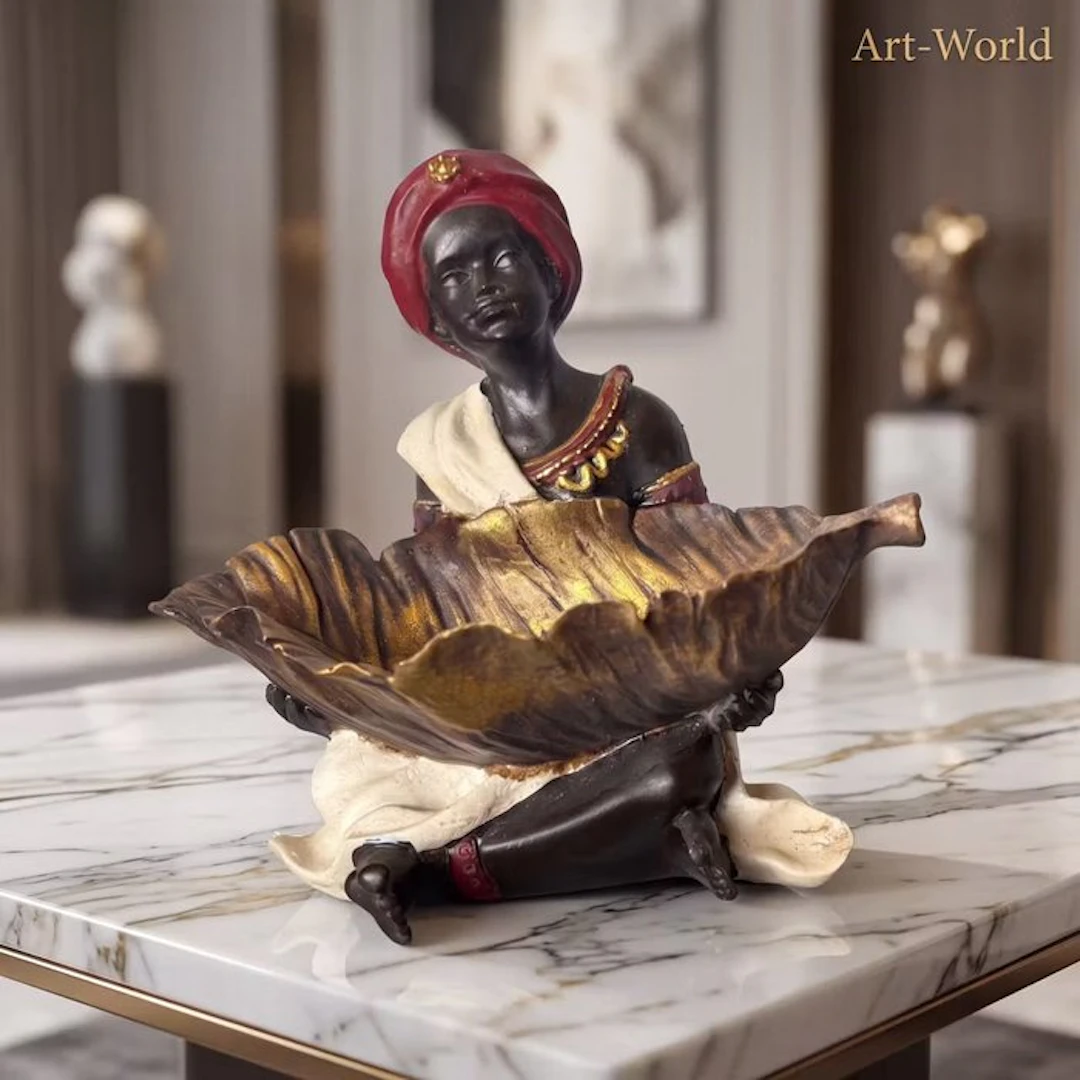 Statue, Zeephouder - 14.5 cm - Resin