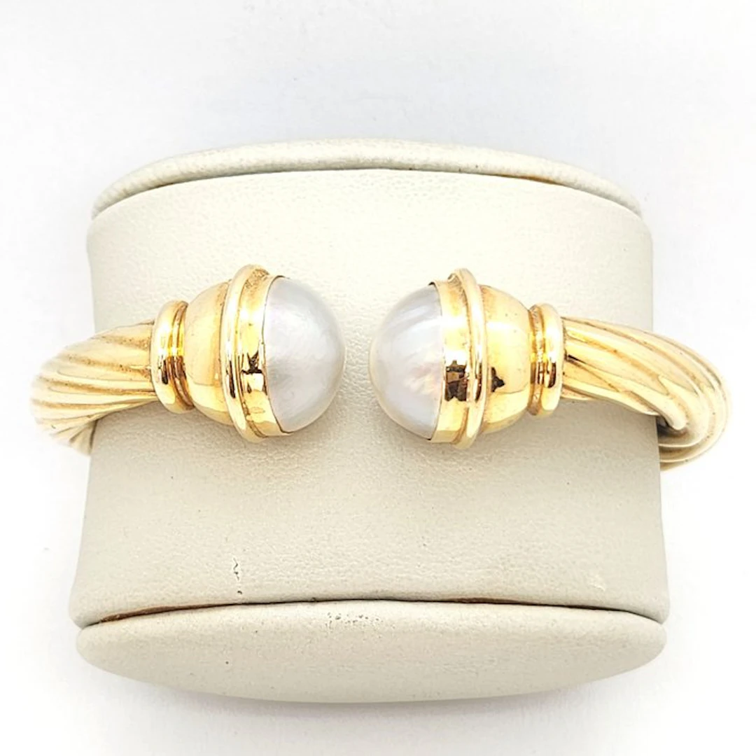 Bracelet - 18 kt. Yellow gold Pearl - Mabe