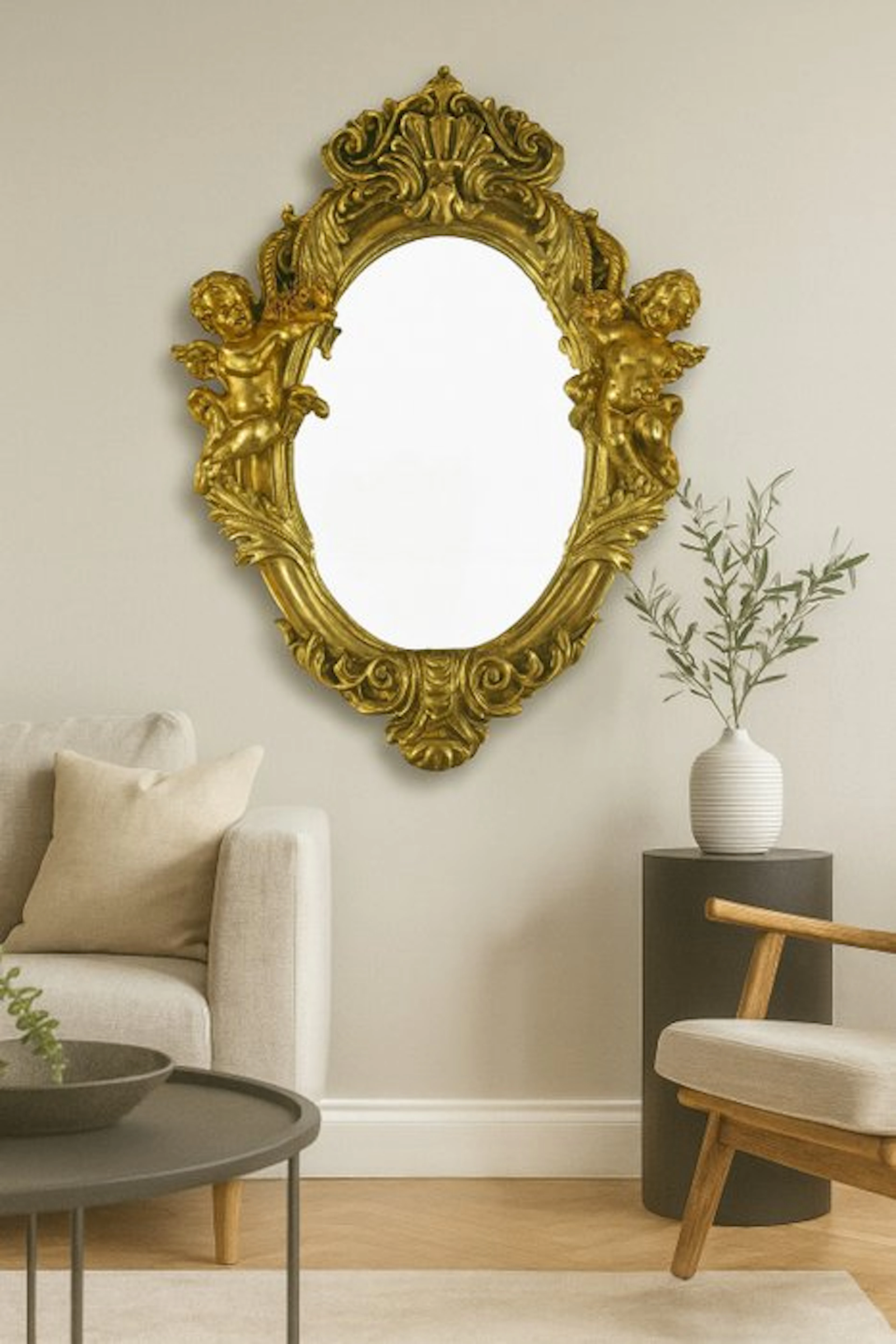 Wall mirror - Wood, Composite - wall mirror