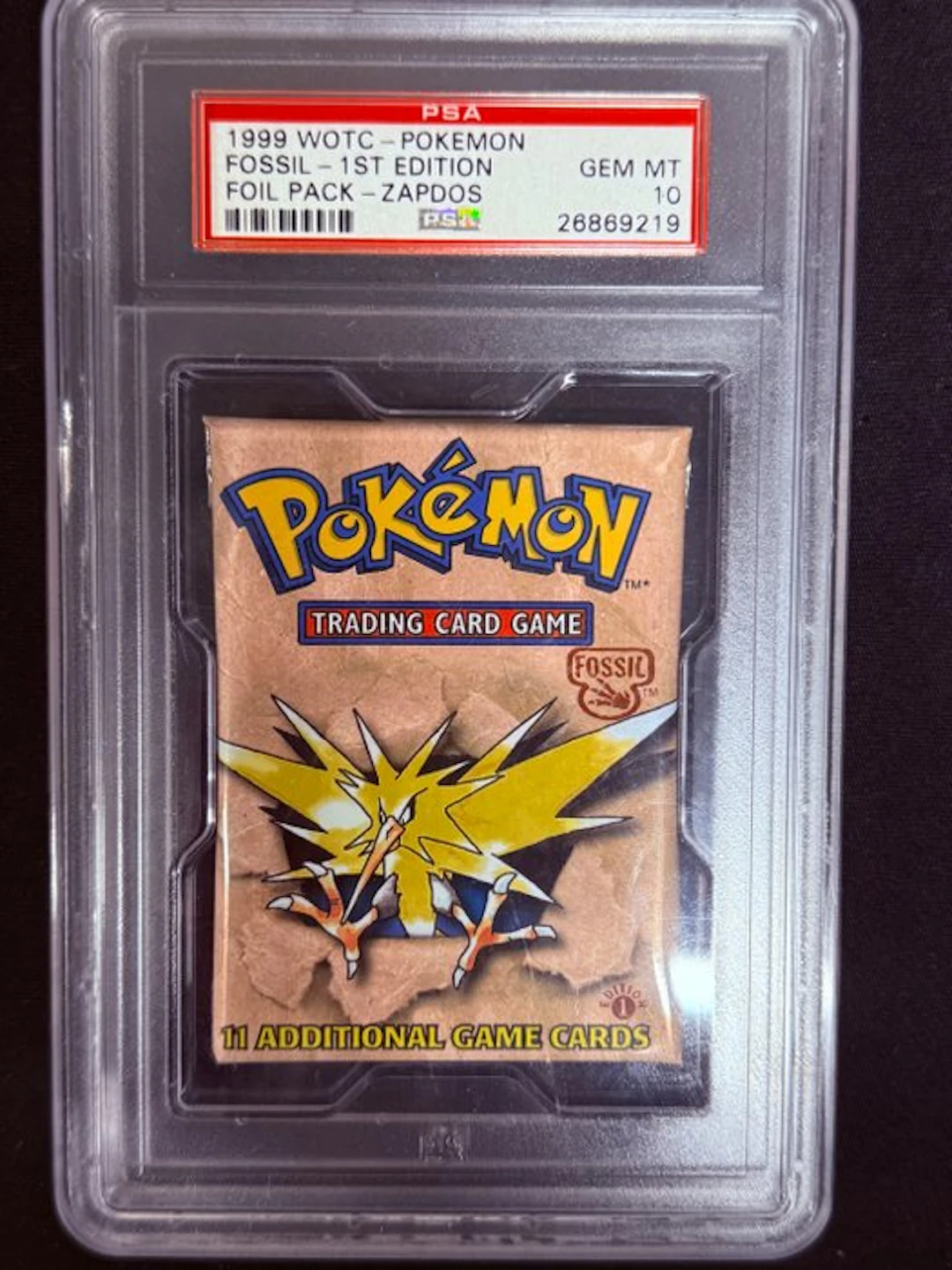 Pokémon - 1 Graded card - Zapdos First edition, Foil - PSA 10 - WOTC