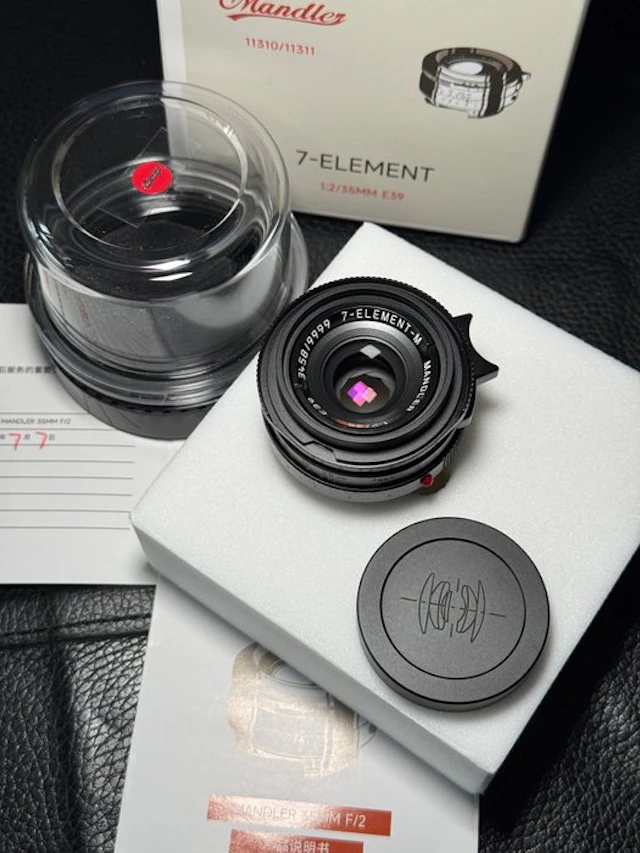 Mandler 7 element-M 2/35 Camera lens