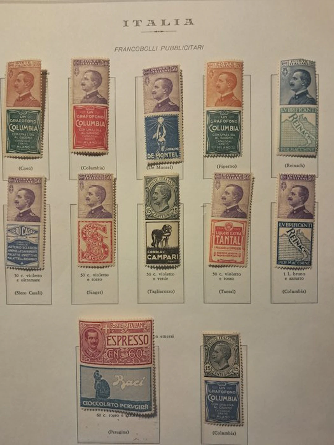 Italy Kingdom - Kingdom of Italy advertising stamps