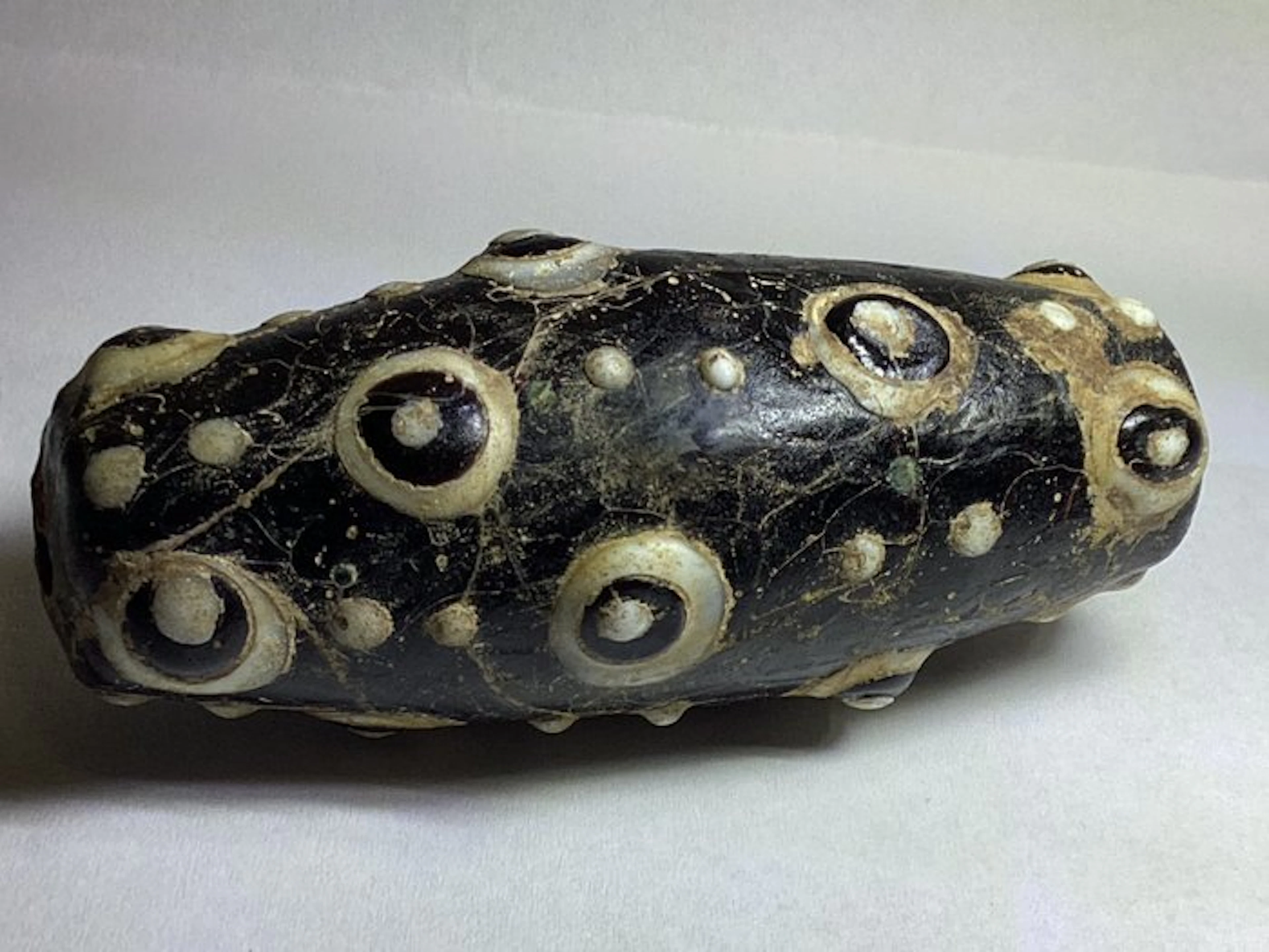 Late Roman/Early Byzantine Glass Glass-Eyed Pearl - 61 mm