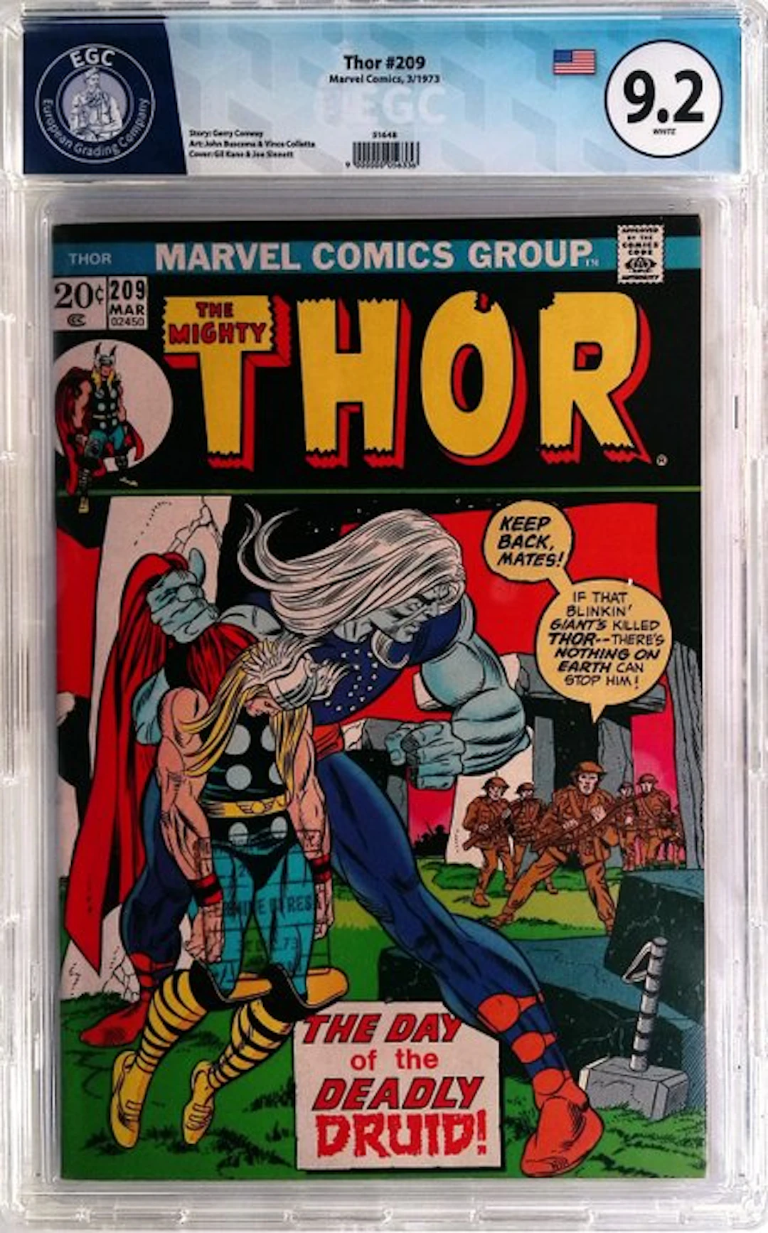 Thor #209 - EGC 9.8 - 1 Graded comic - First edition - 1973