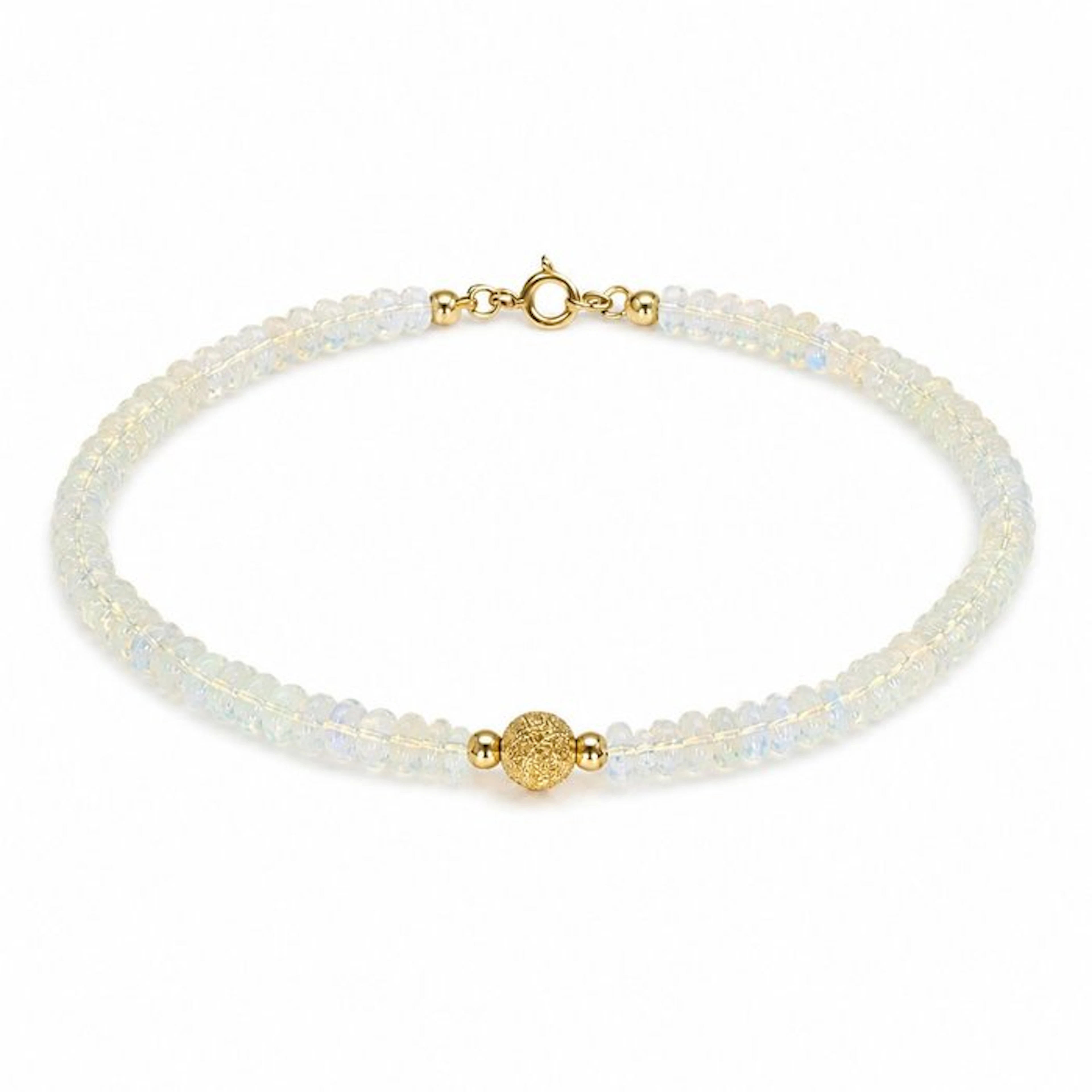 No reserve price - Bracelet - 18 kt. Yellow gold Opal