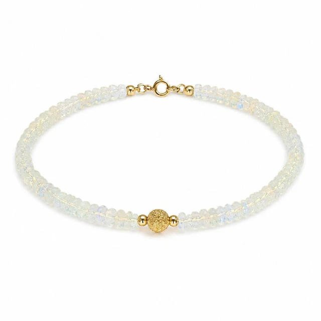 No reserve price - Bracelet - 18 kt. Yellow gold Opal