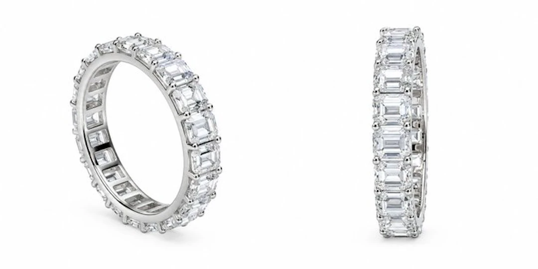 No reserve price - Ring - 14 kt. White gold - 2.05ct. tw. Diamond (Lab-grown)