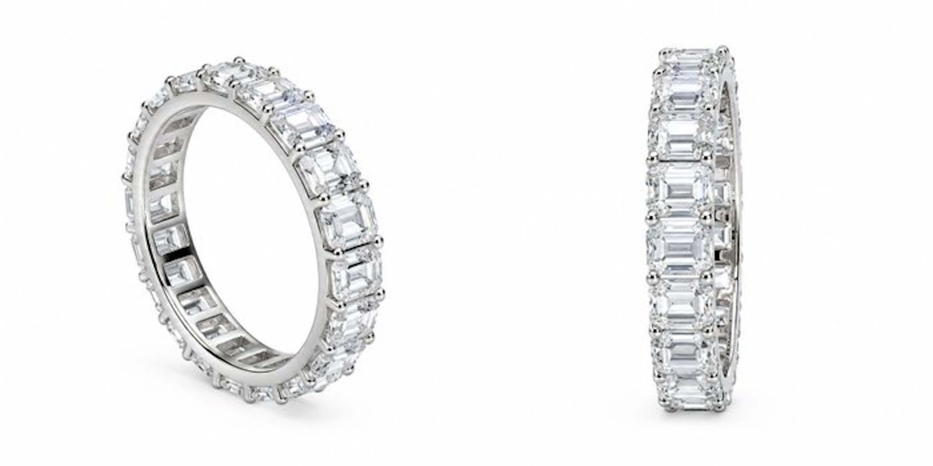 No reserve price - Ring - 14 kt. White gold - 2.05ct. tw. Diamond (Lab-grown)