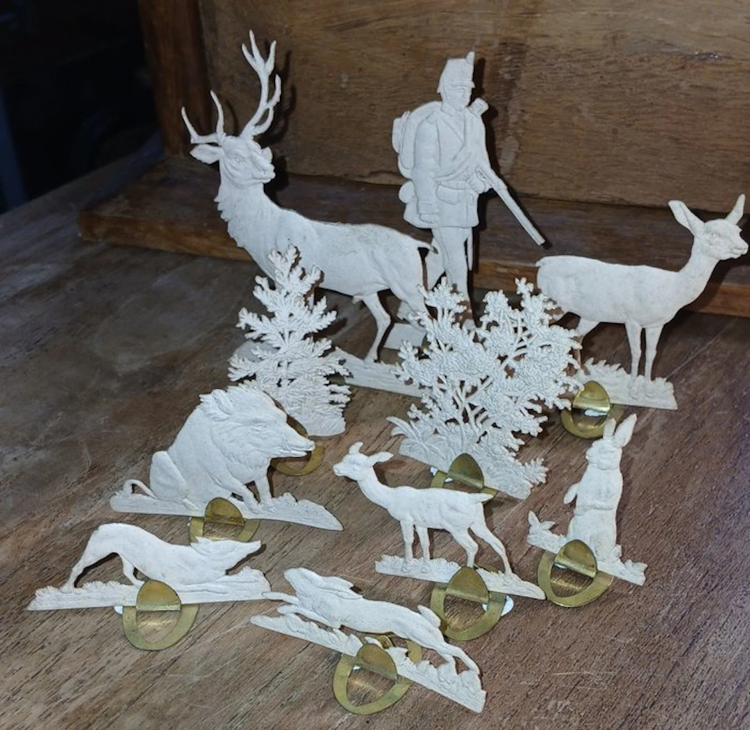 Christmas decoration Antiek Dresder Pappe Papiemache (10)...
