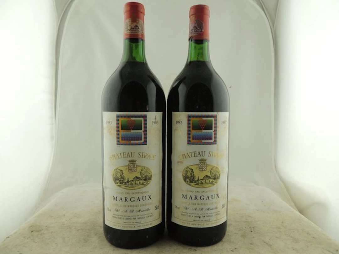 1983 Château Siran - Margaux Cru Bourgeois - 2 Magnums (1.5L)