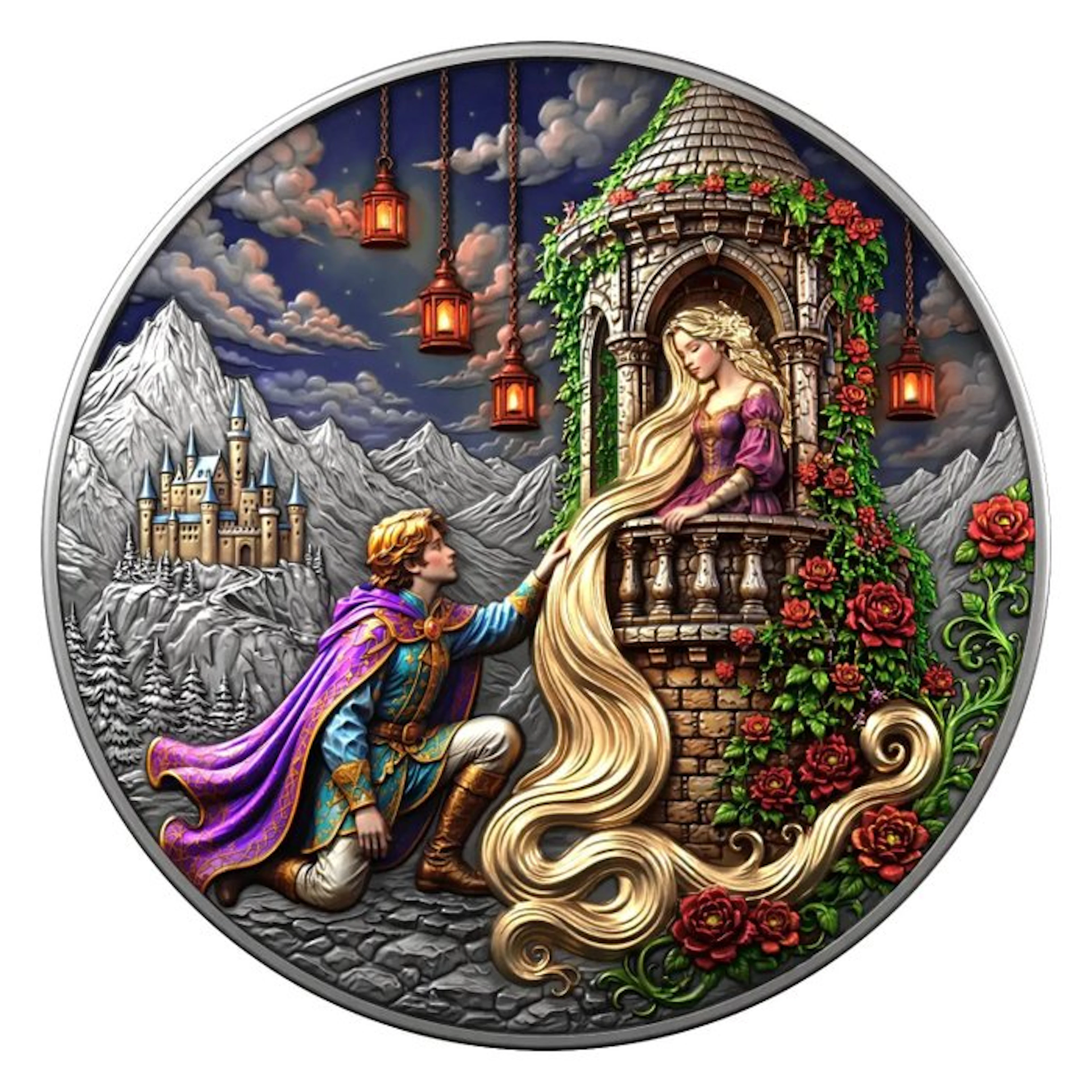 Liberia. 25 Dollars 2026 Golden Story Love Stories 2 Oz, (999)