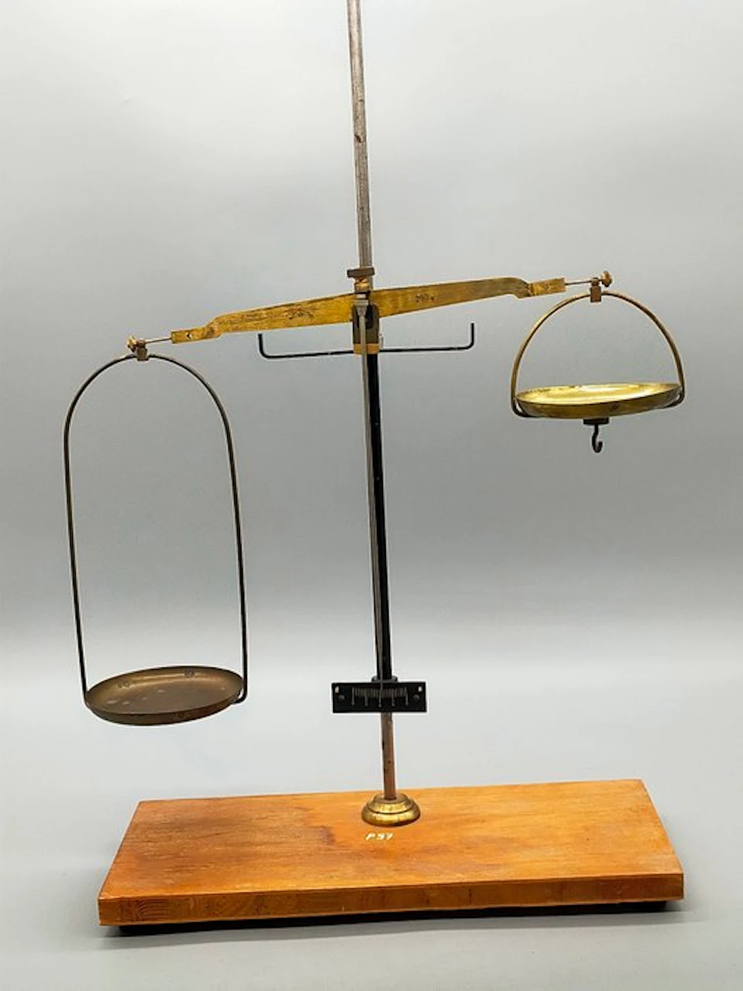 Antike Messing Präzisionswaage WE 250g - Balance or scale - Metal, Brass, Wood