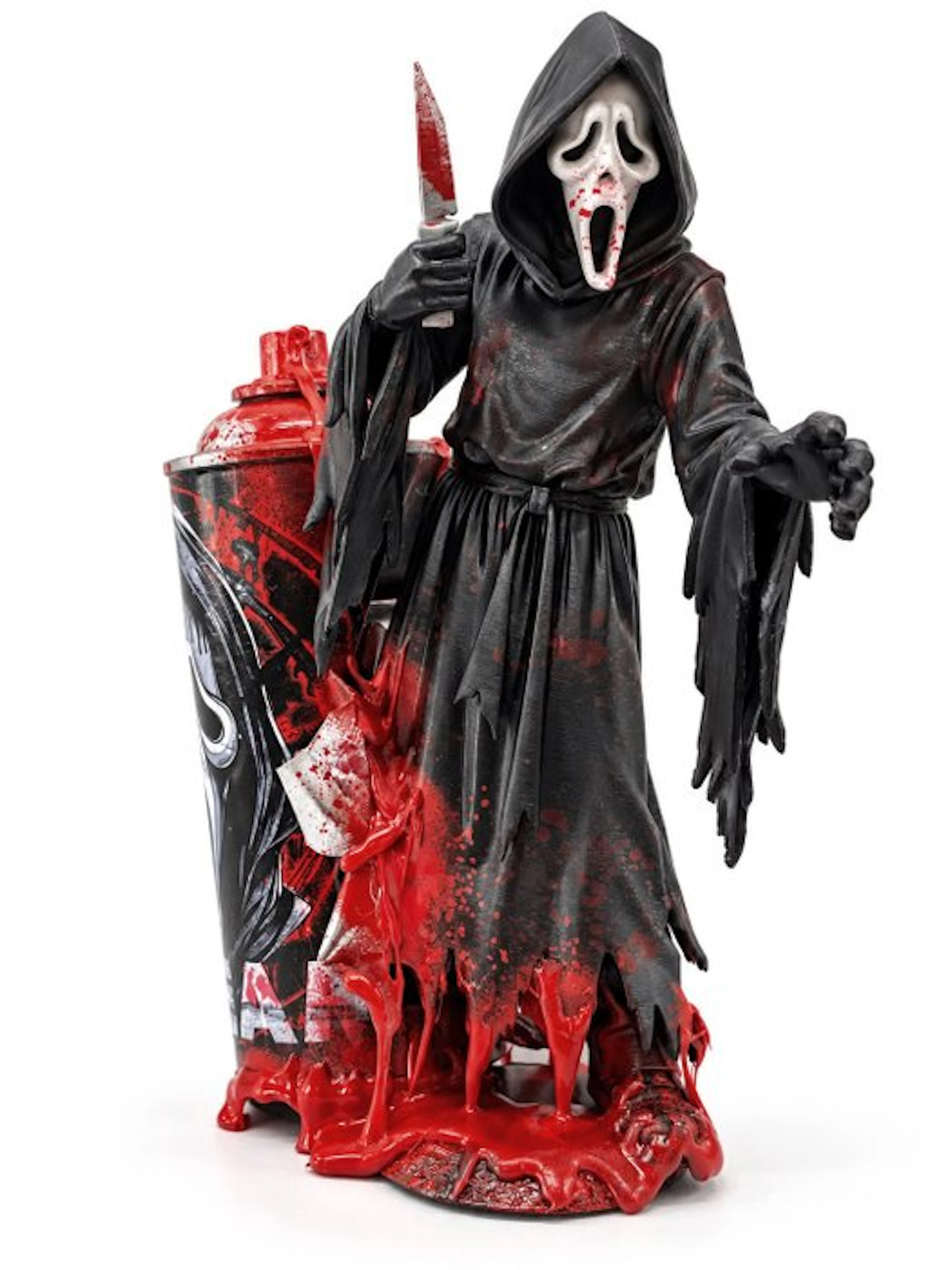 Alvin Silvrants - Scream Ghostface - Spray can Art Statue