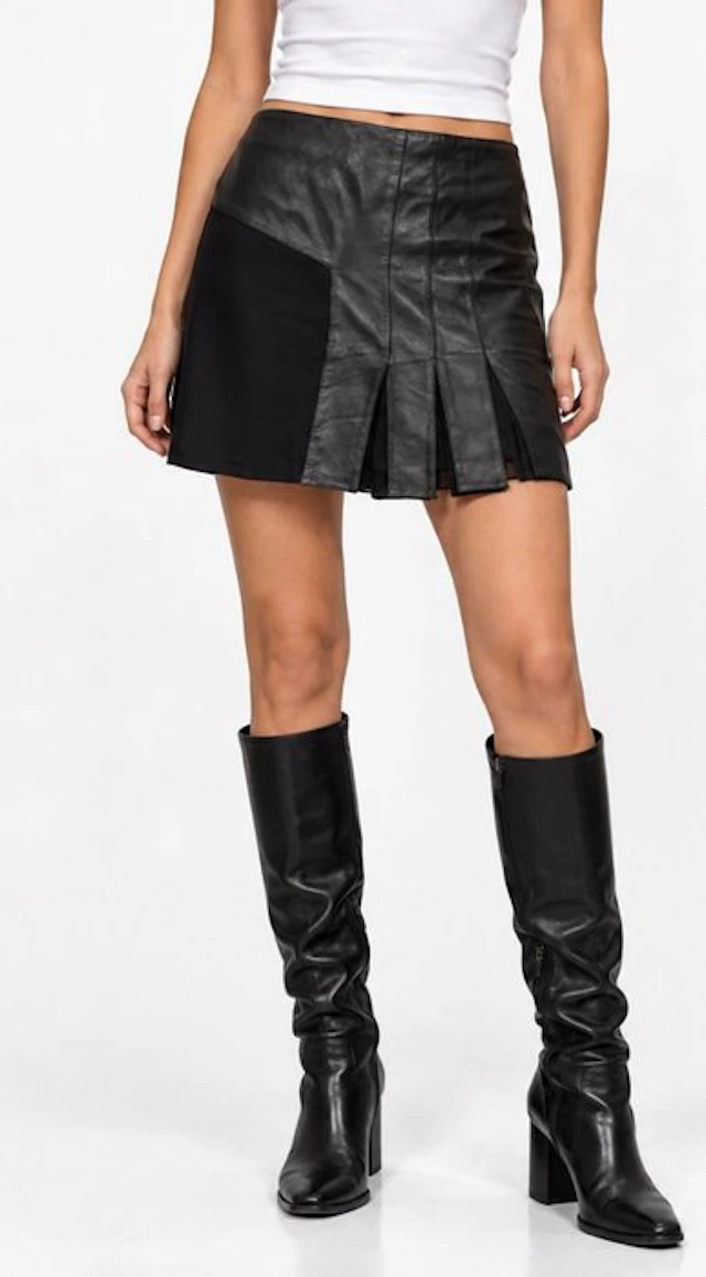 Phillp Lim - Lamsleren/Zijden - Mini skirt