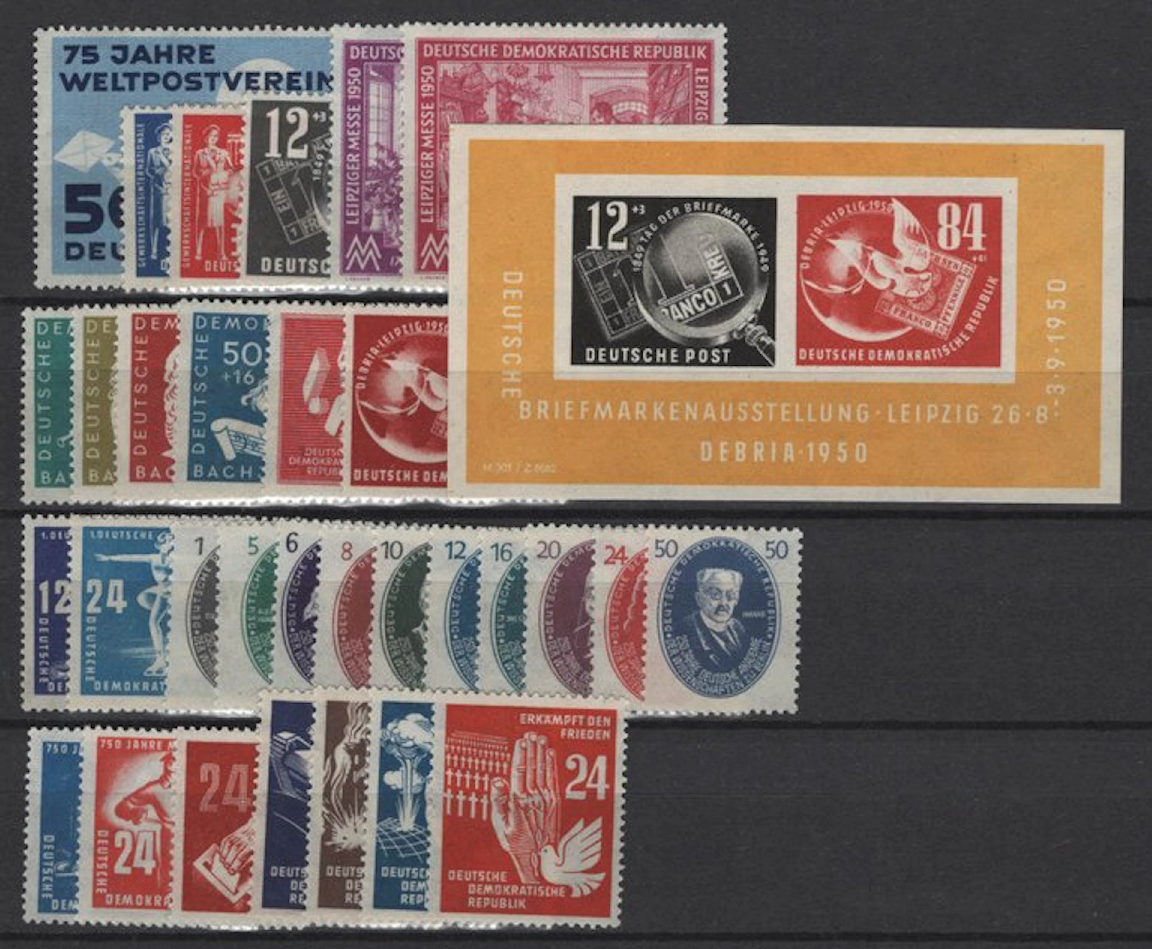 GDR 1949/1950 - The first two years completely without "Pieck"