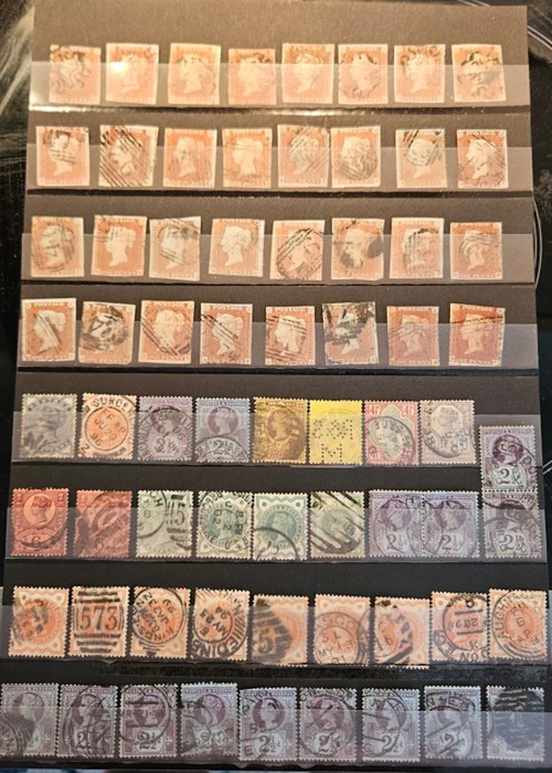 Great Britain 1858 - Queen Victoria collection with some Malteser Cross