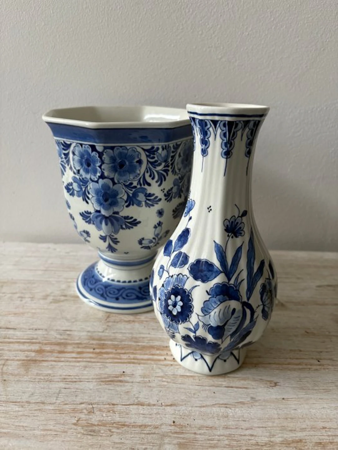 De Porceleyne Fles - Vase (2) - Ceramic - 1968 +1979