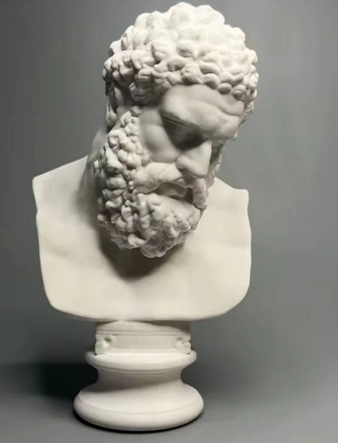 Sculpture, Testa di Hercules - 16 cm - Plaster