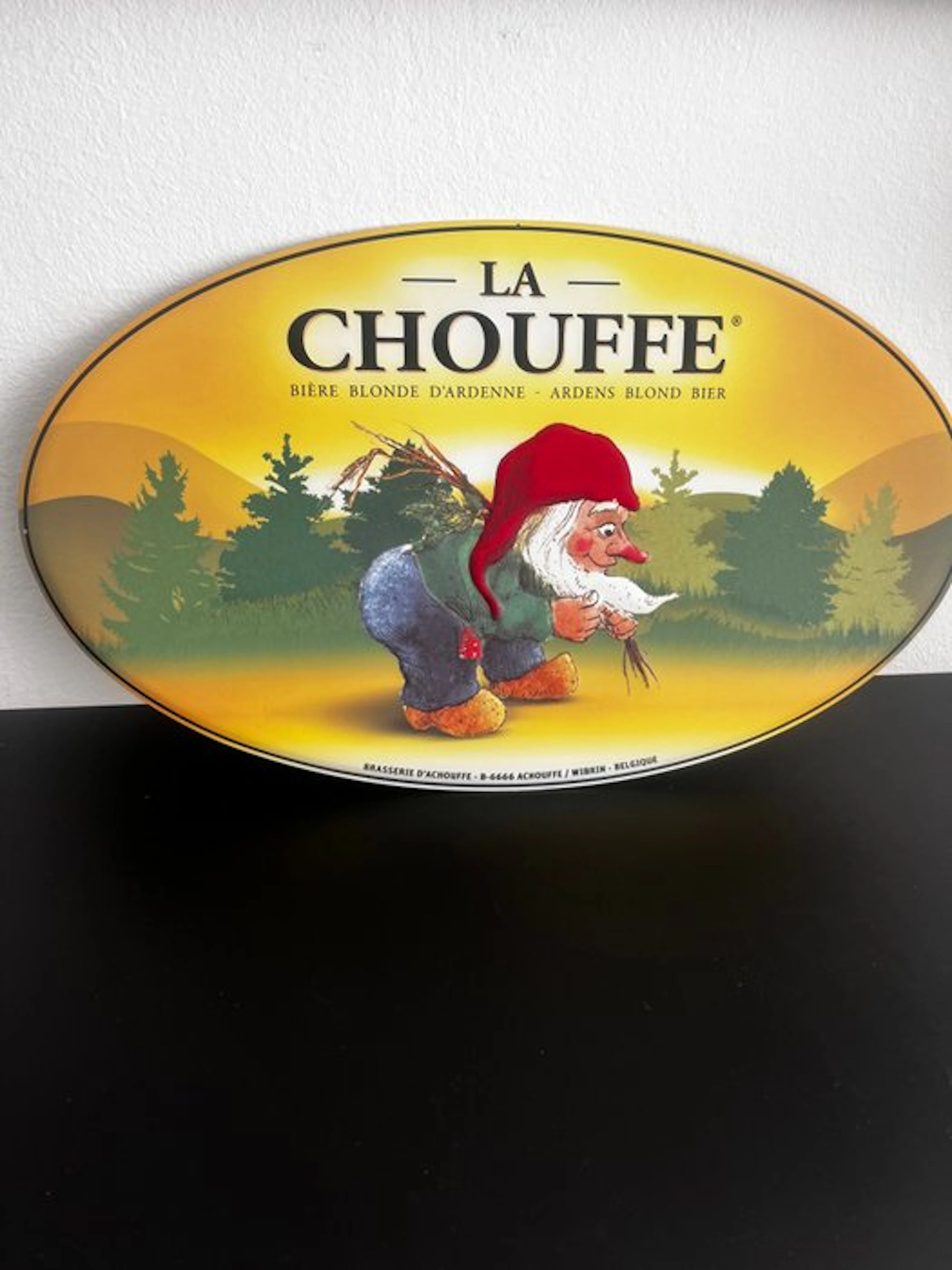 La Chouffe – Brasserie d’Achouffe – large advertising board – approx