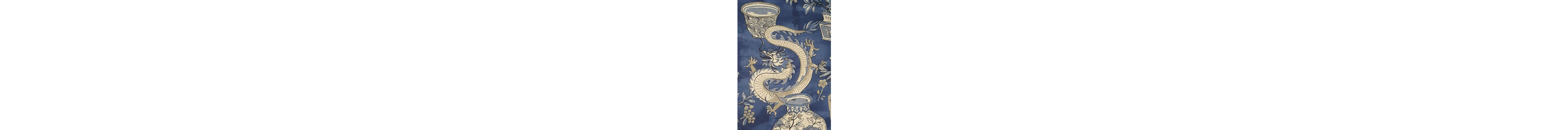 Exclusive fabric with dragons and bonsai - 300x280 cm...