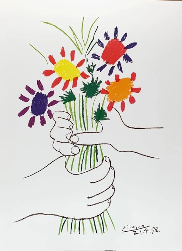 Pablo Picasso (1881-1973) (after) - Flowers Bouquet