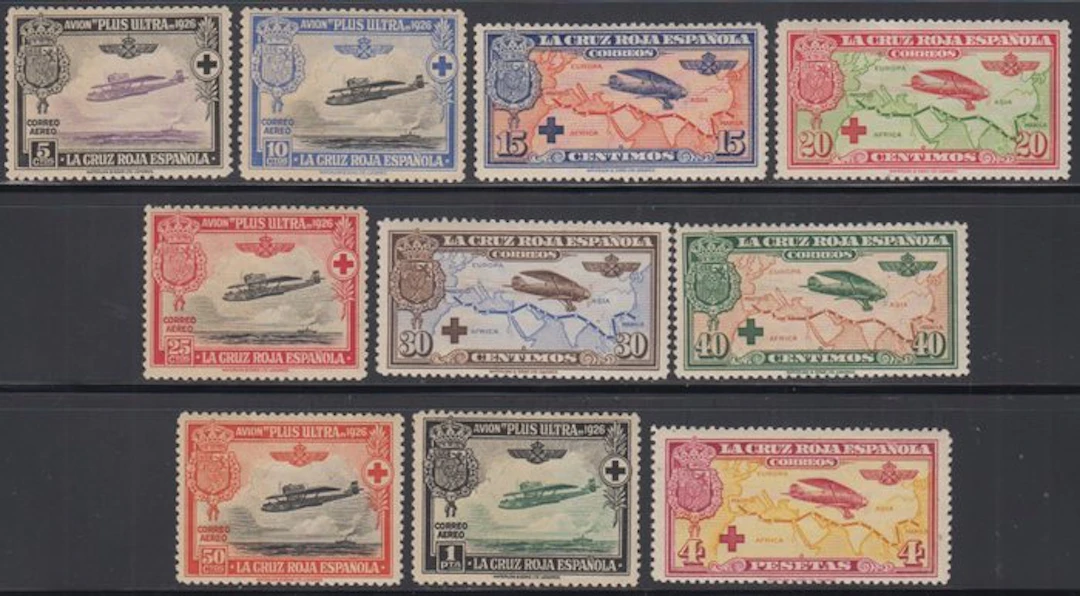 Spain 1926 - Complete series. For the Spanish Red Cross. - Edifil 339/48
