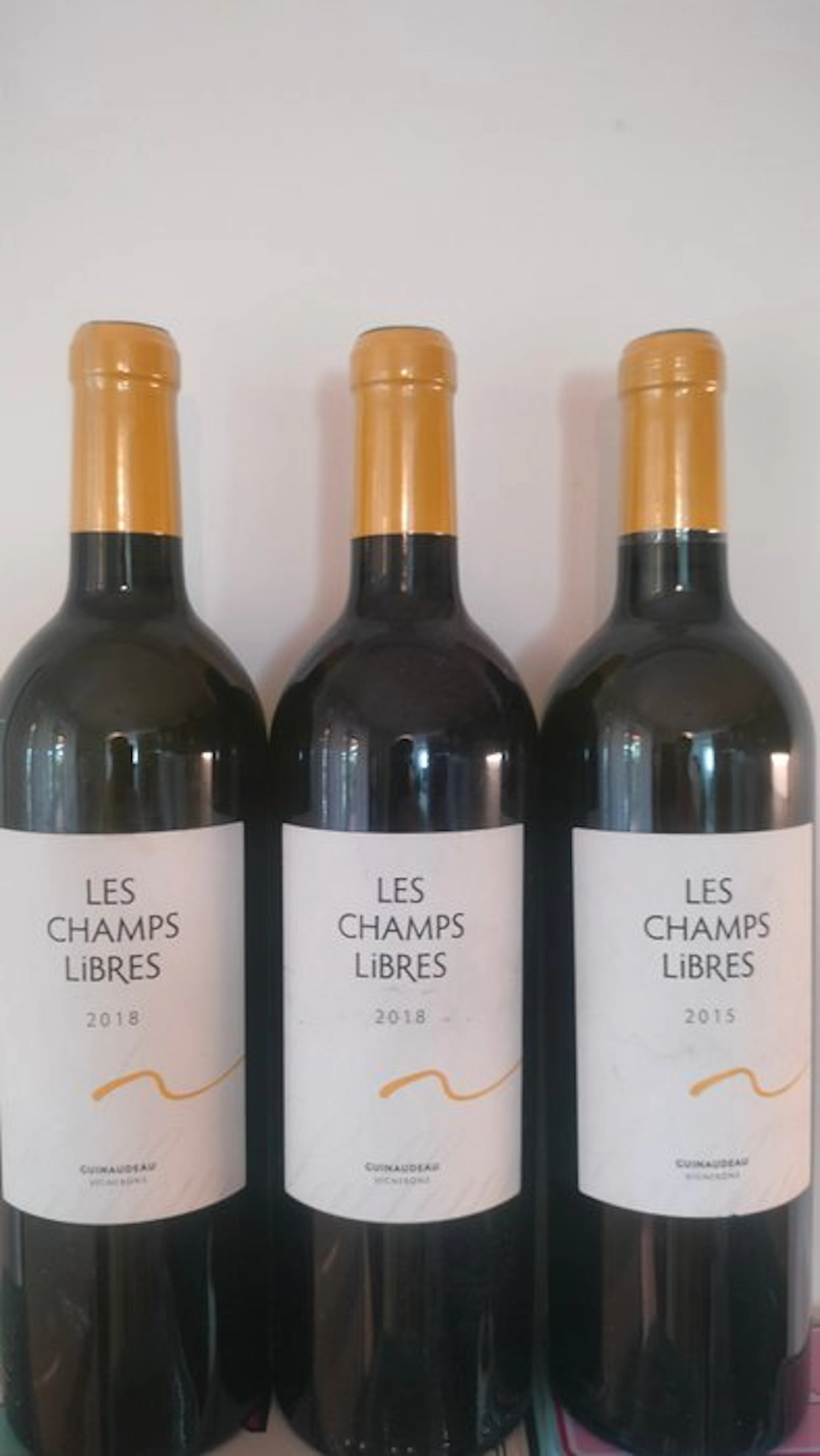 2018 Guinaudeau "Les Champs Libres" blanc - Bordeaux - 3 Bottles (0.75L)
