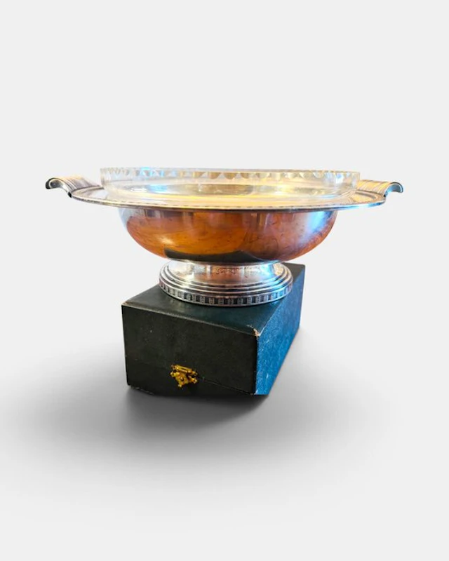 B & M - Platter (2) - Silverplated