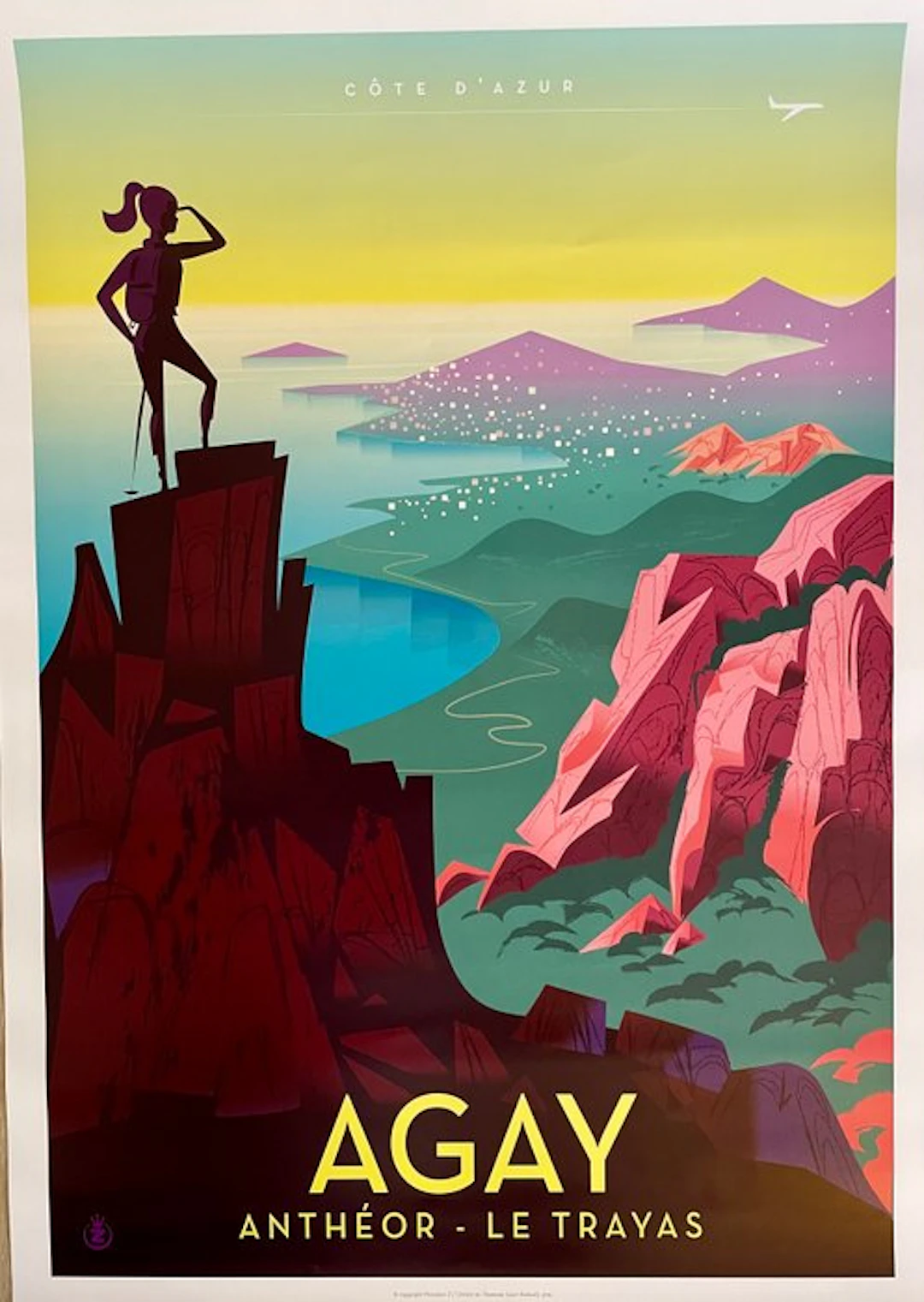 Monsieur Z - Affiche de Tourisme "AGAY Anthéor Le Travas" - Saint Raphaël