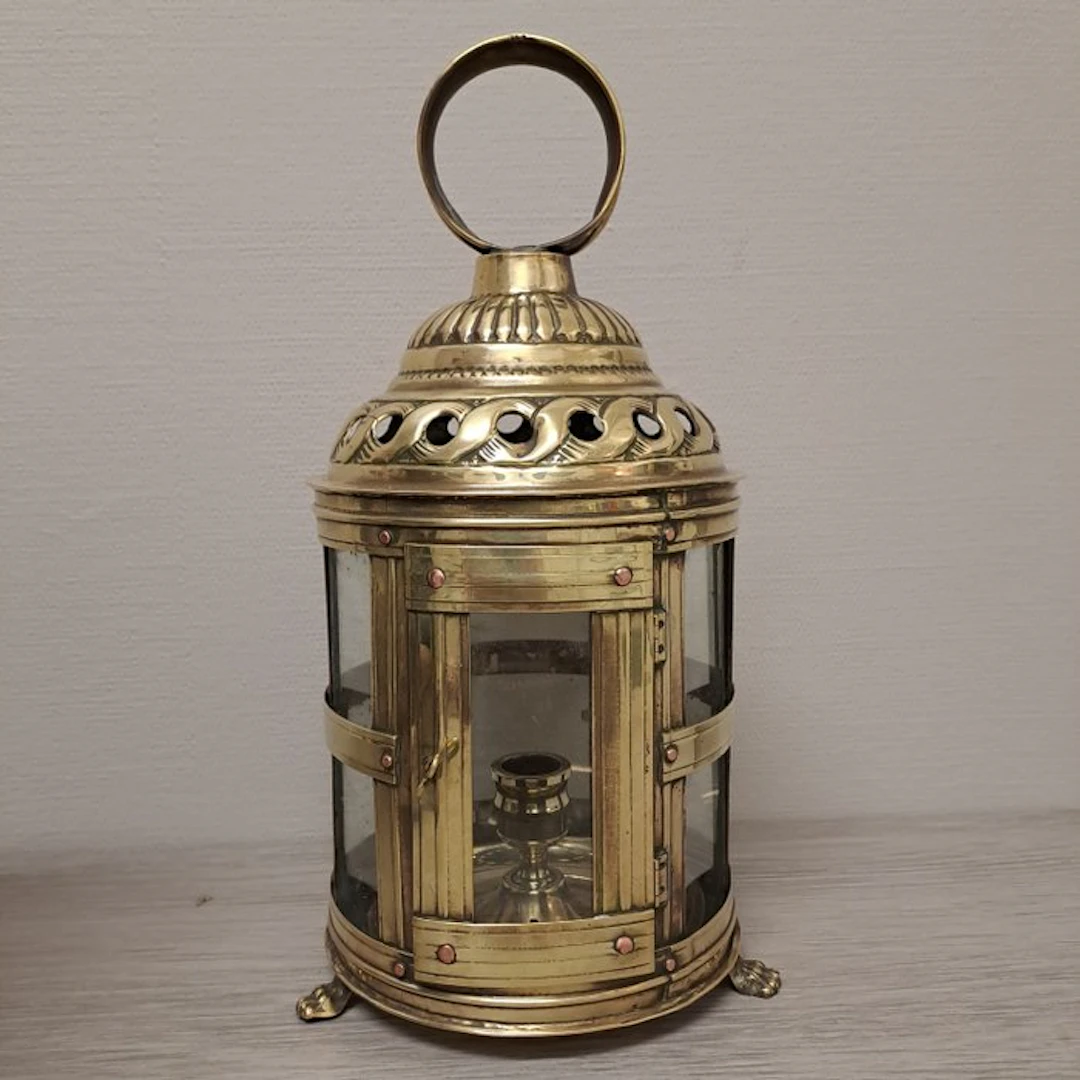 Lantern - copper / glass
