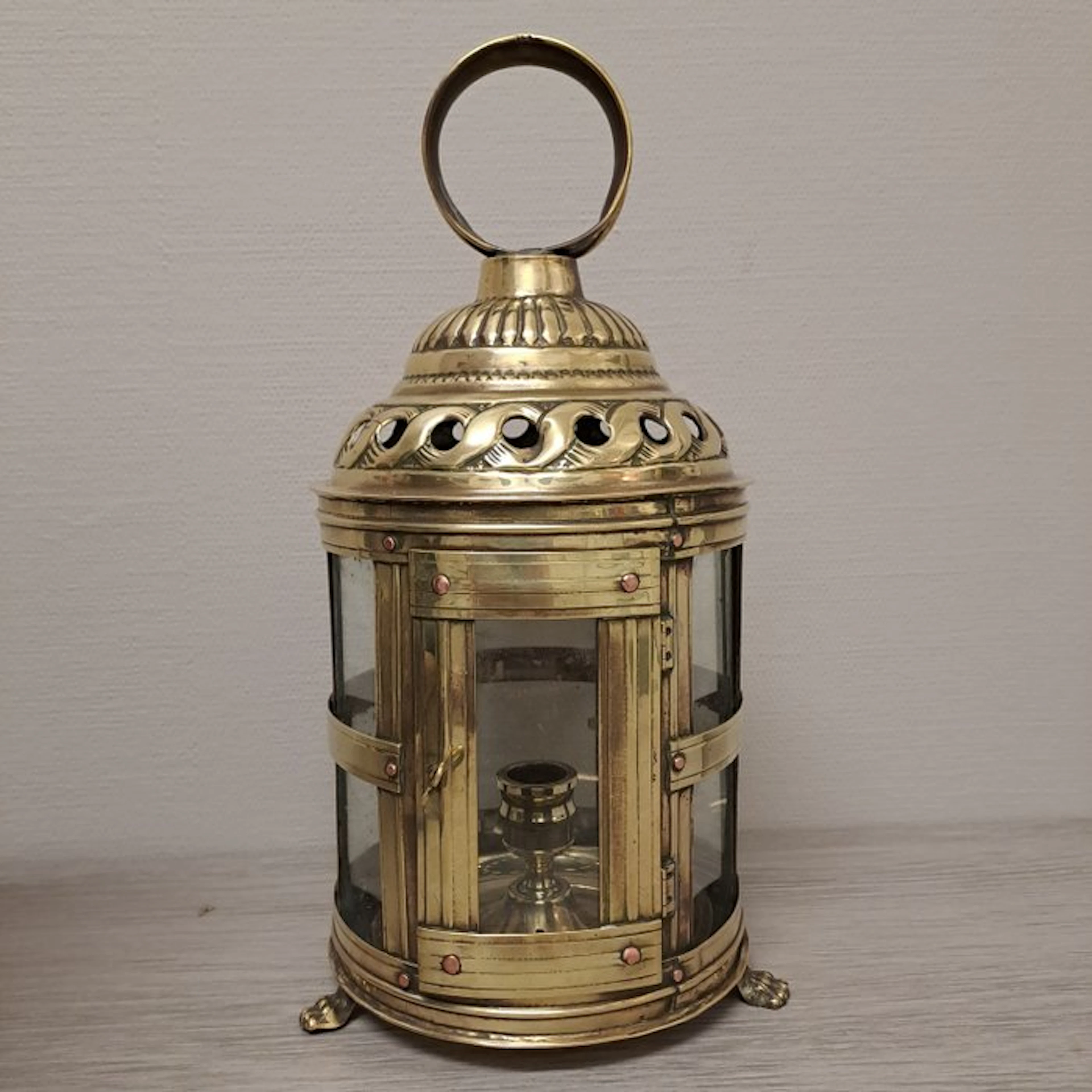 Lantern - copper / glass