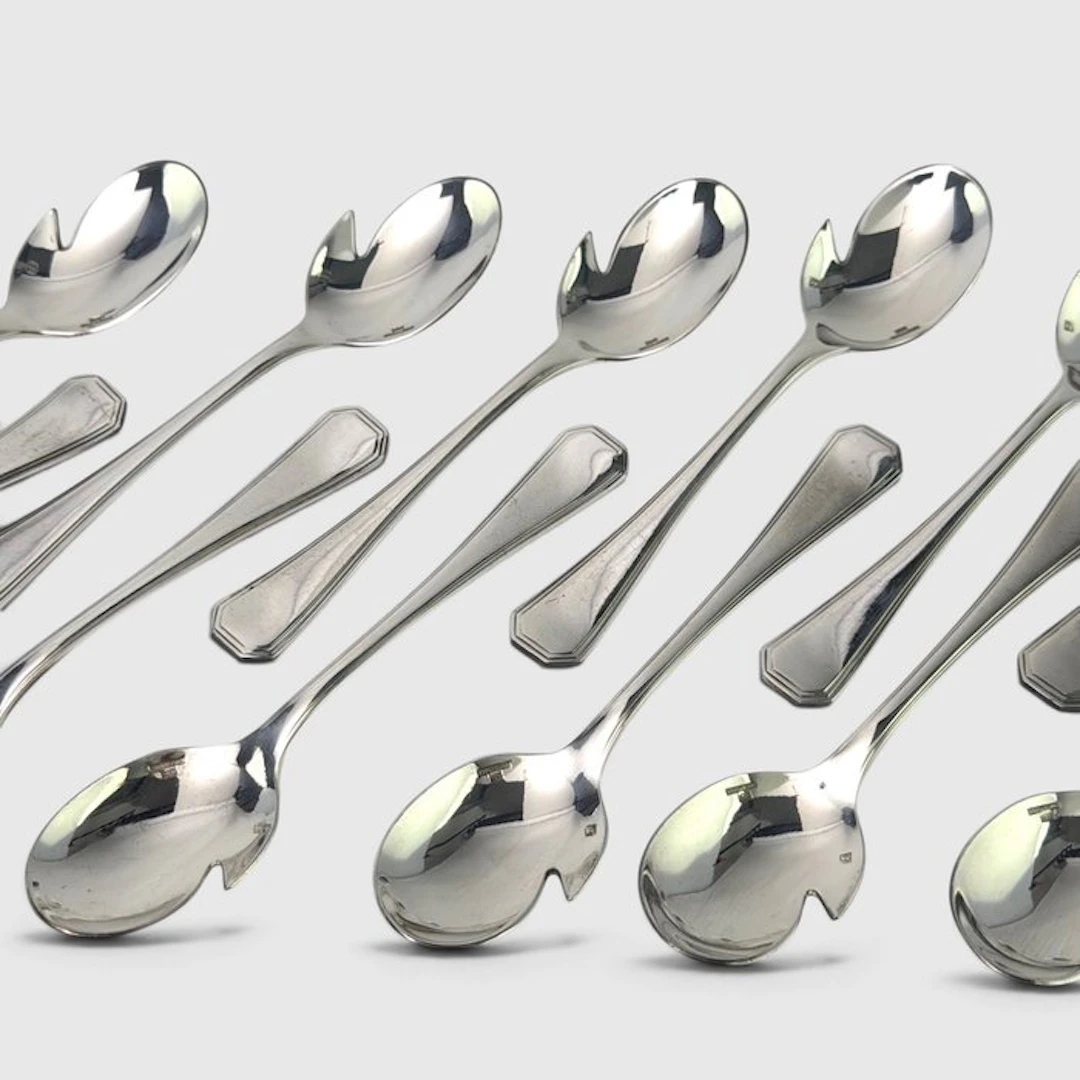 Christofle - Spoon (12) - America - Silverplated - Hors d’Oeuvre