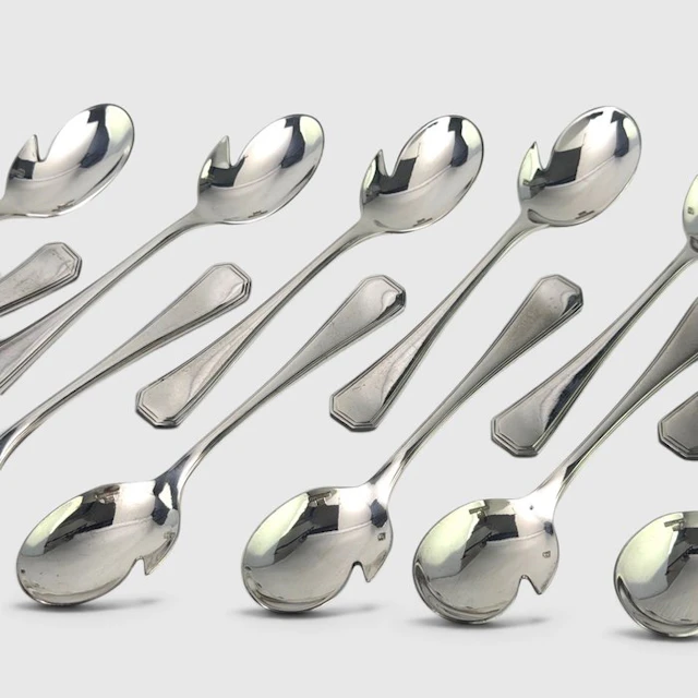 Christofle - Spoon (12) - America - Silverplated - Hors d’Oeuvre
