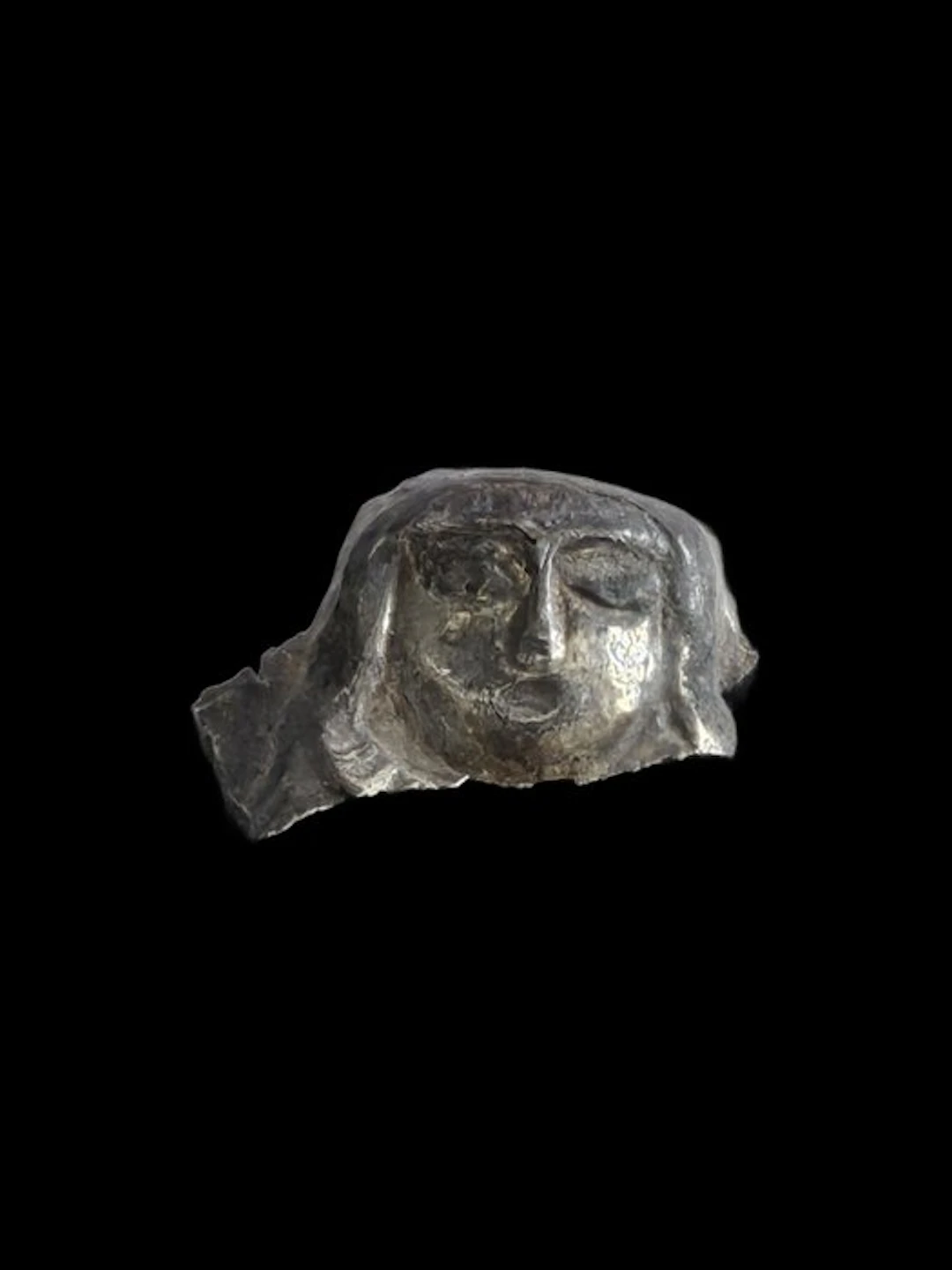 Ancient Roman Silver Mask Appliqué