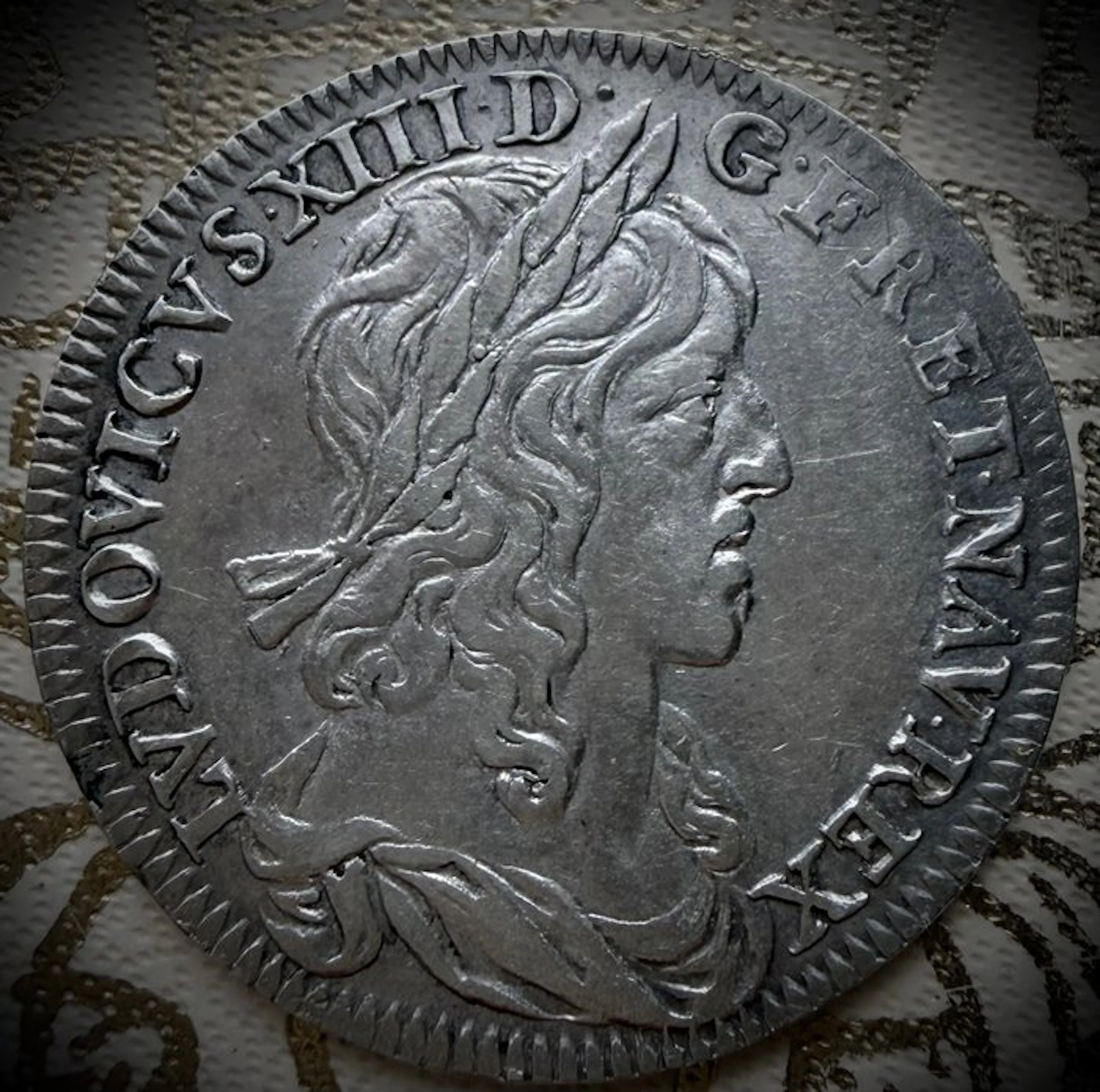 France. Louis XIII (1610-1643). 1/4 Écu 1642-A, Paris