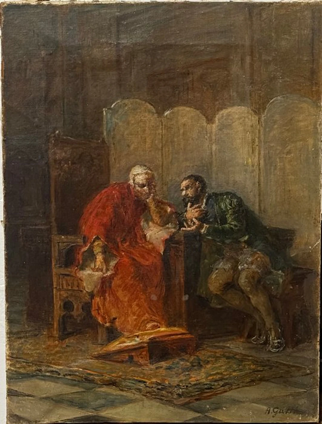 Annibale Gatti (1828-1909) - Scena Storica