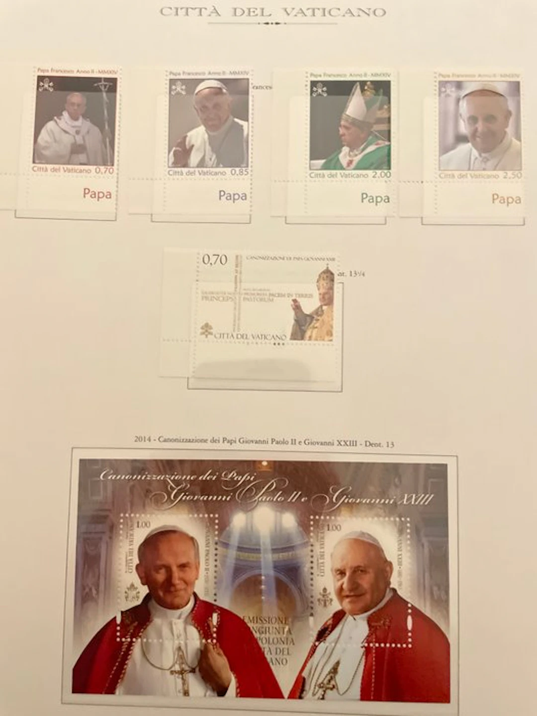 Vatican City 2014 - 2014 vintage complete