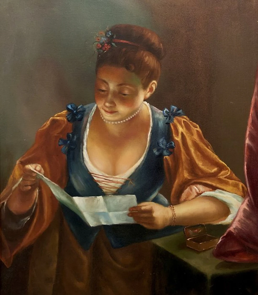École Européene (XX) - La Lettre (D'après Raoux)