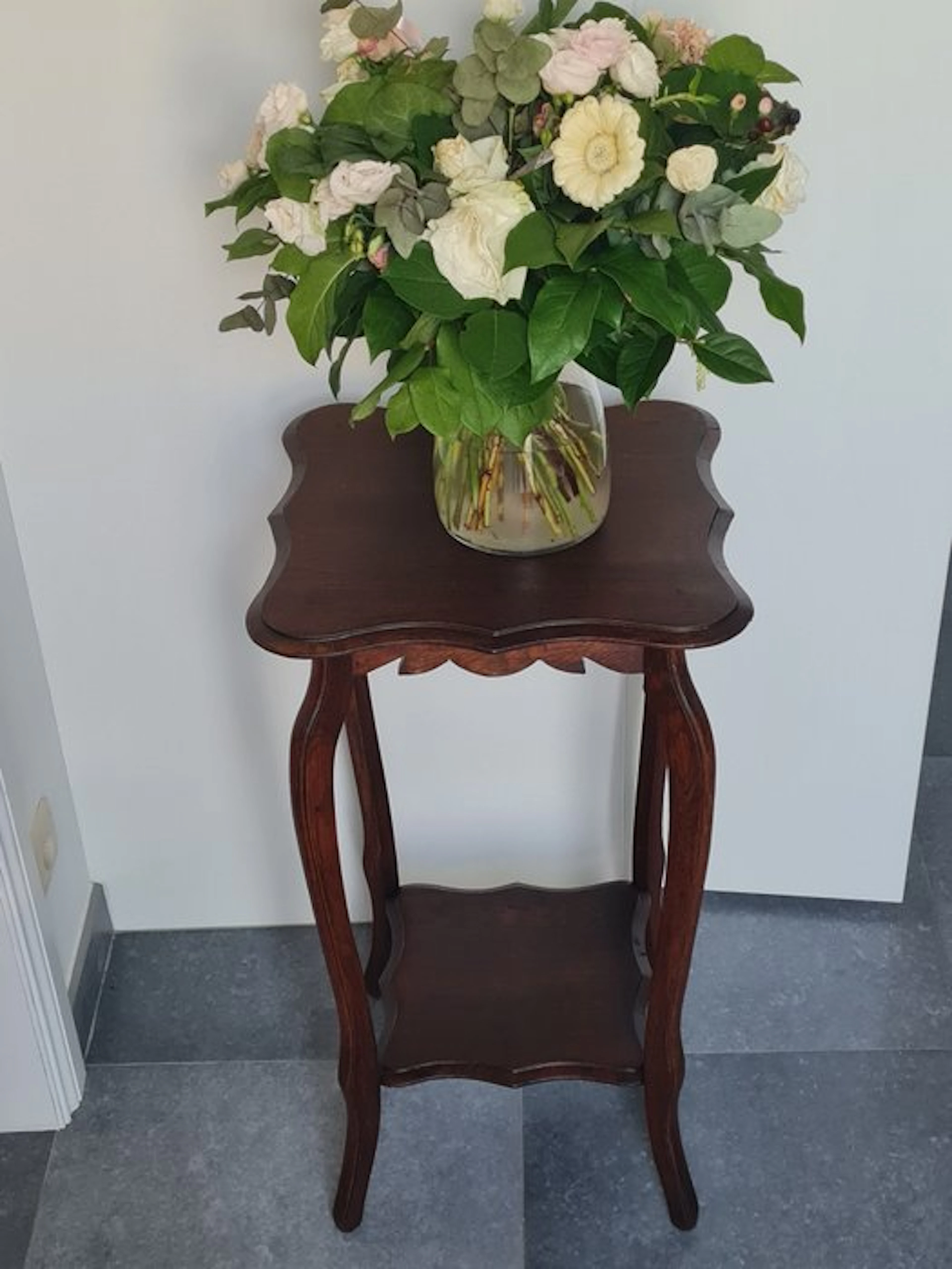 Side table - Art Nouveau wooden side table - plant stand - Wood